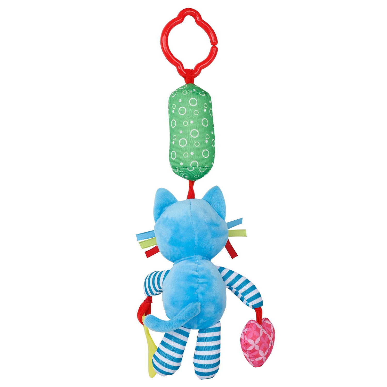 Animal Blue Hanging Toy / Wind Chime With Teether - Baby Moo