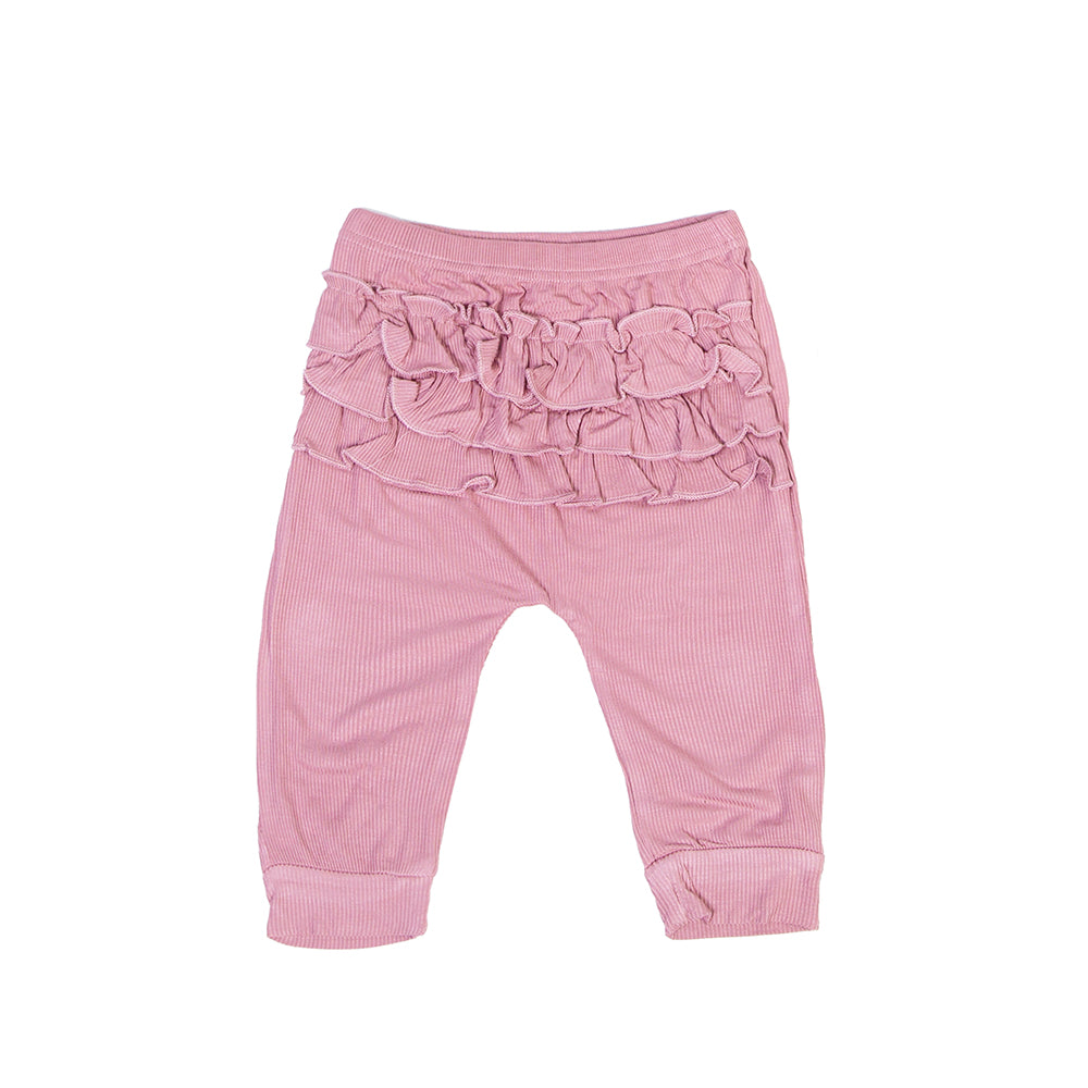 Ruffle Full Sleeve Pink 2 Piece Romper Set - Baby Moo