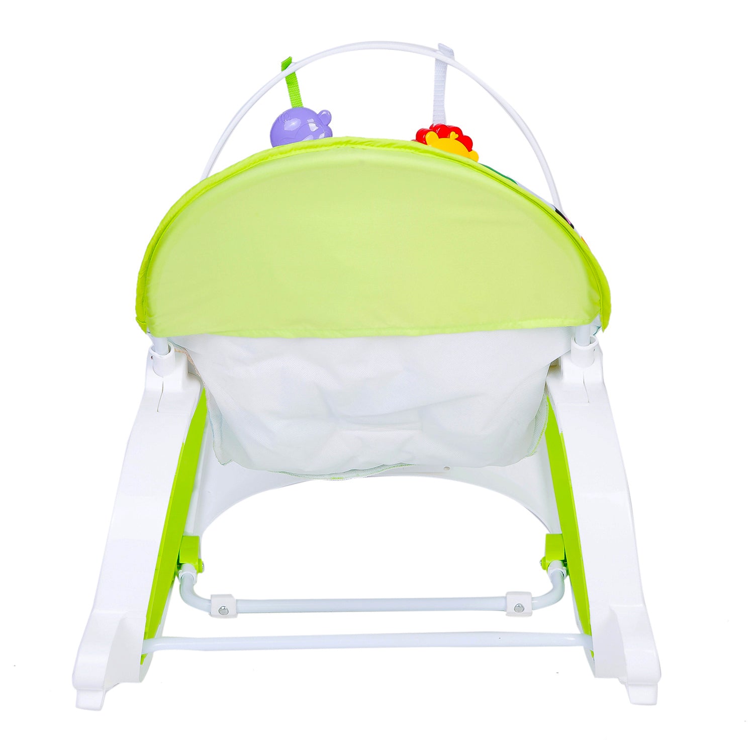 Infant To Toddler Happy Baby Bouncer With Hanging Toys Green - Baby Moo