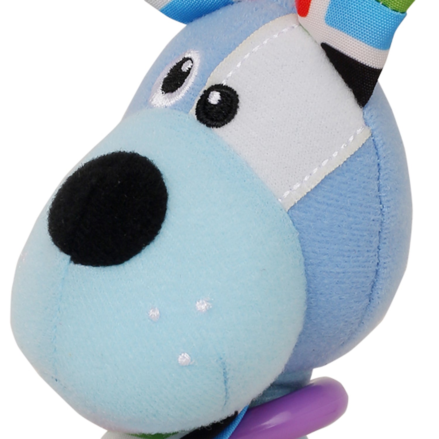 Dog Blue Handheld Rattle - Baby Moo