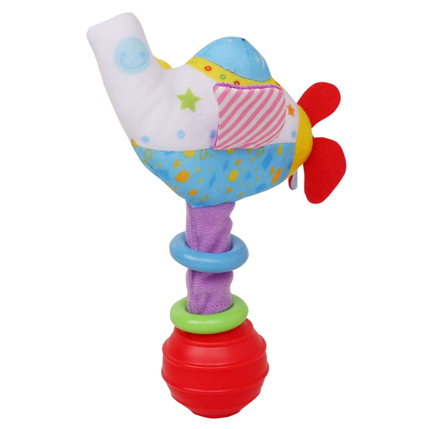 Helicopter Blue Handheld Rattle - Baby Moo