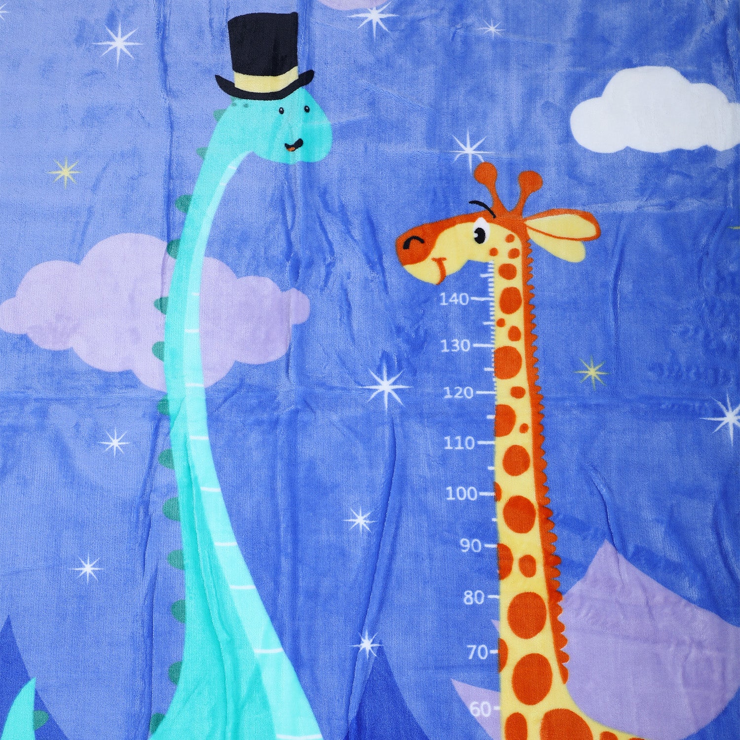 Baby Moo Tall As A Giraffe Super Soft All Season Reversible Blanket - Purple - Baby Moo