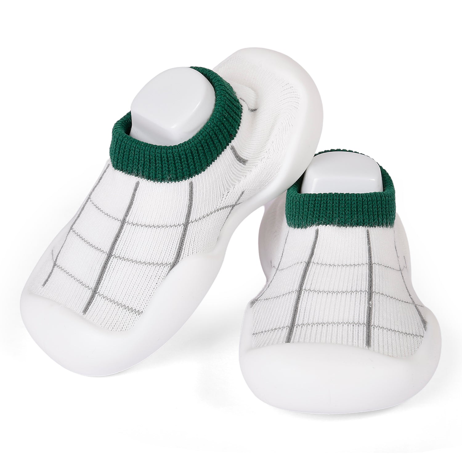 Slip-On Shoes Checked Green - Baby Moo
