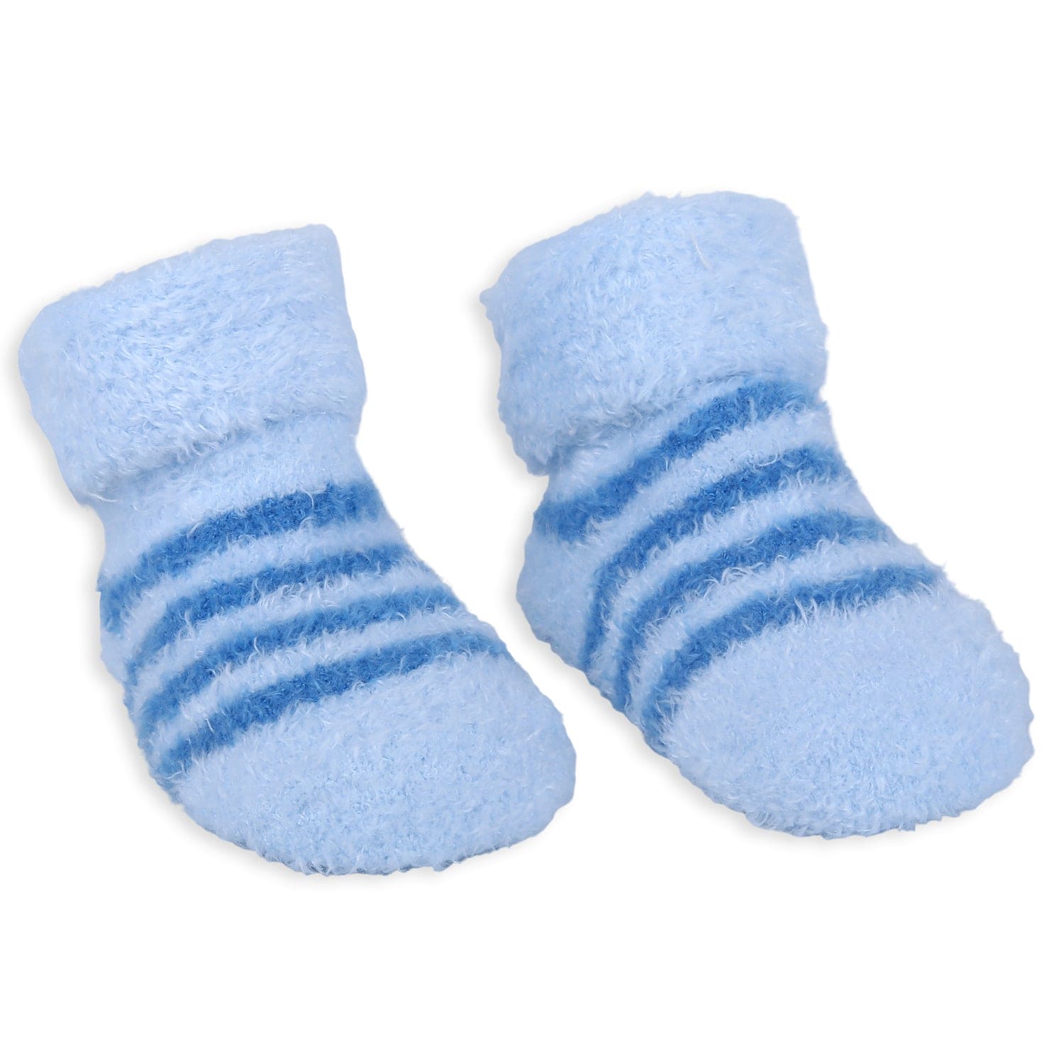 Baby Moo Truck And Stripes Newborn Breathable Infant Cotton Socks - Blue - Baby Moo