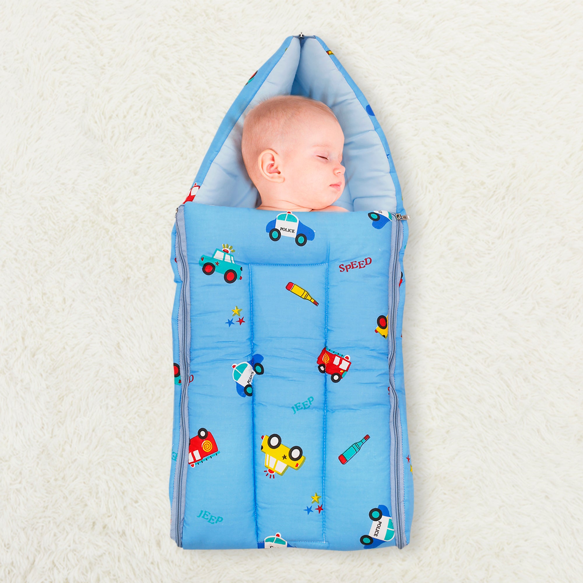Sleeping Bag Catch Me If You Can Blue - Baby Moo