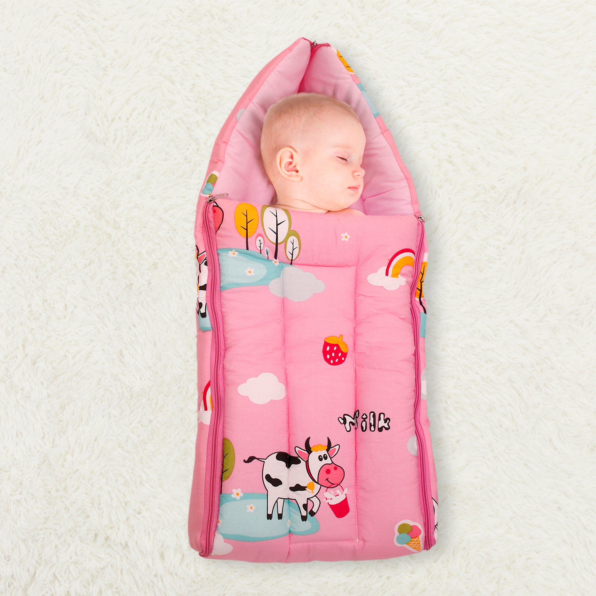 Sleeping Bag Milkaholic Peach - Baby Moo