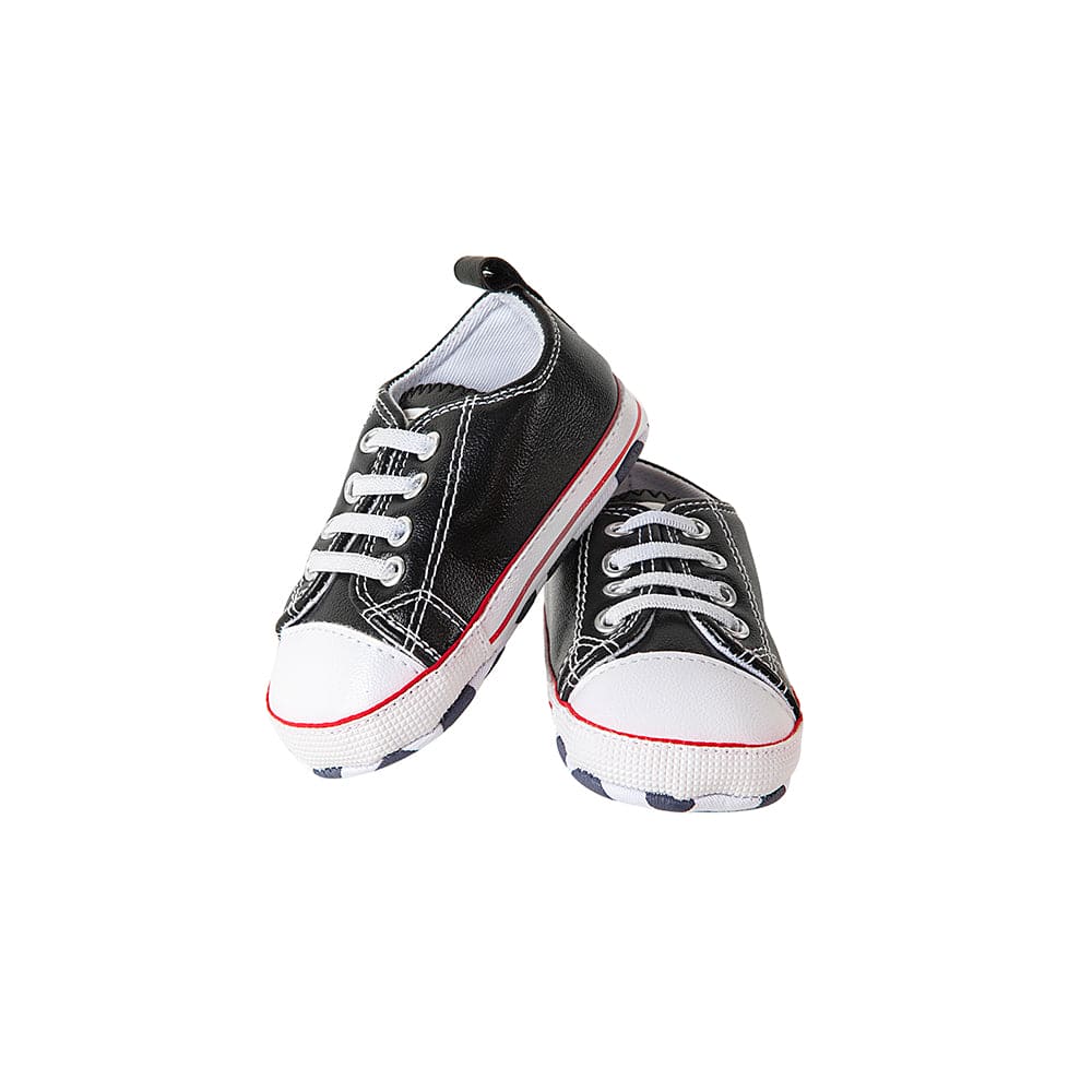 Classic Black Baby Sneakers - Baby Moo