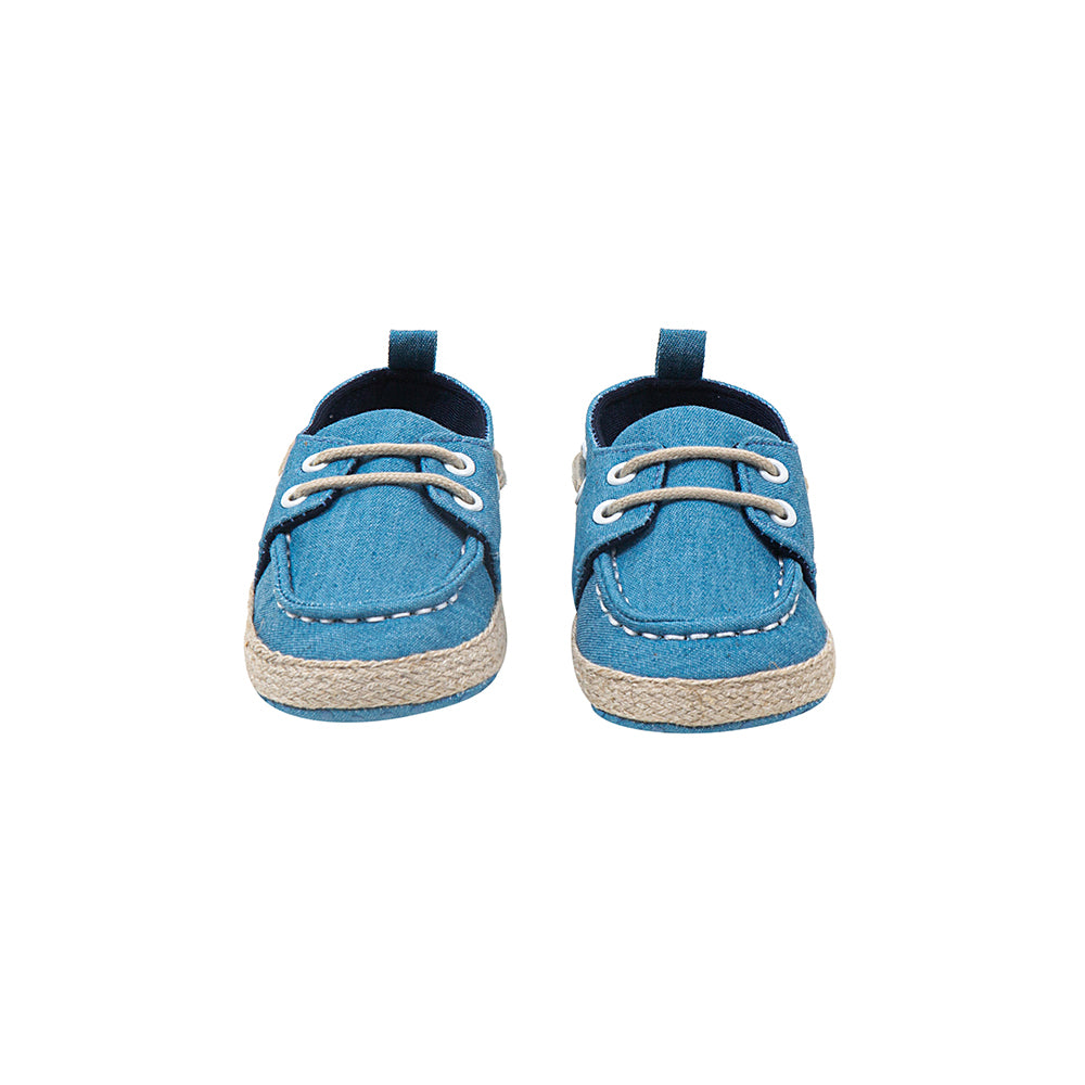 Formal Blue Baby Boat Shoes - Baby Moo