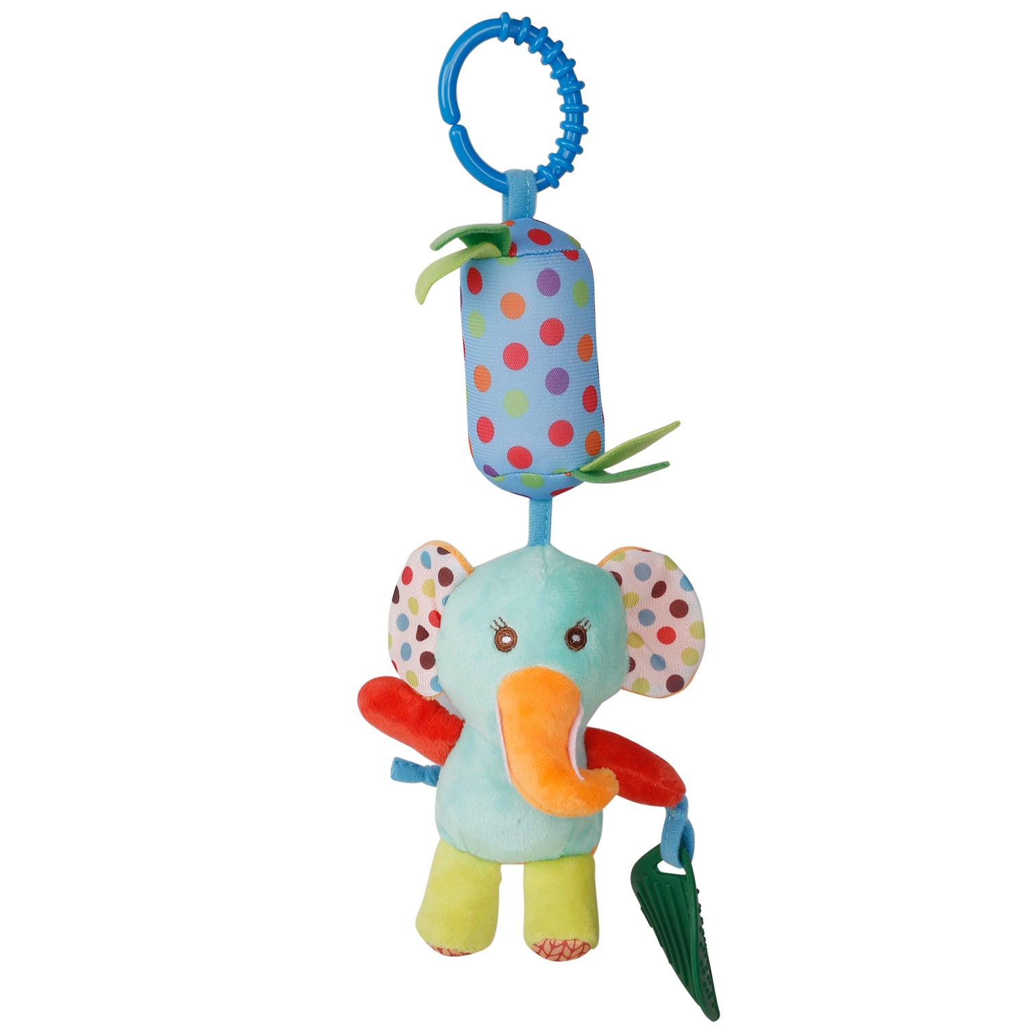 Elephant Multicolour Hanging Toy / Wind Chime With Teether - Baby Moo