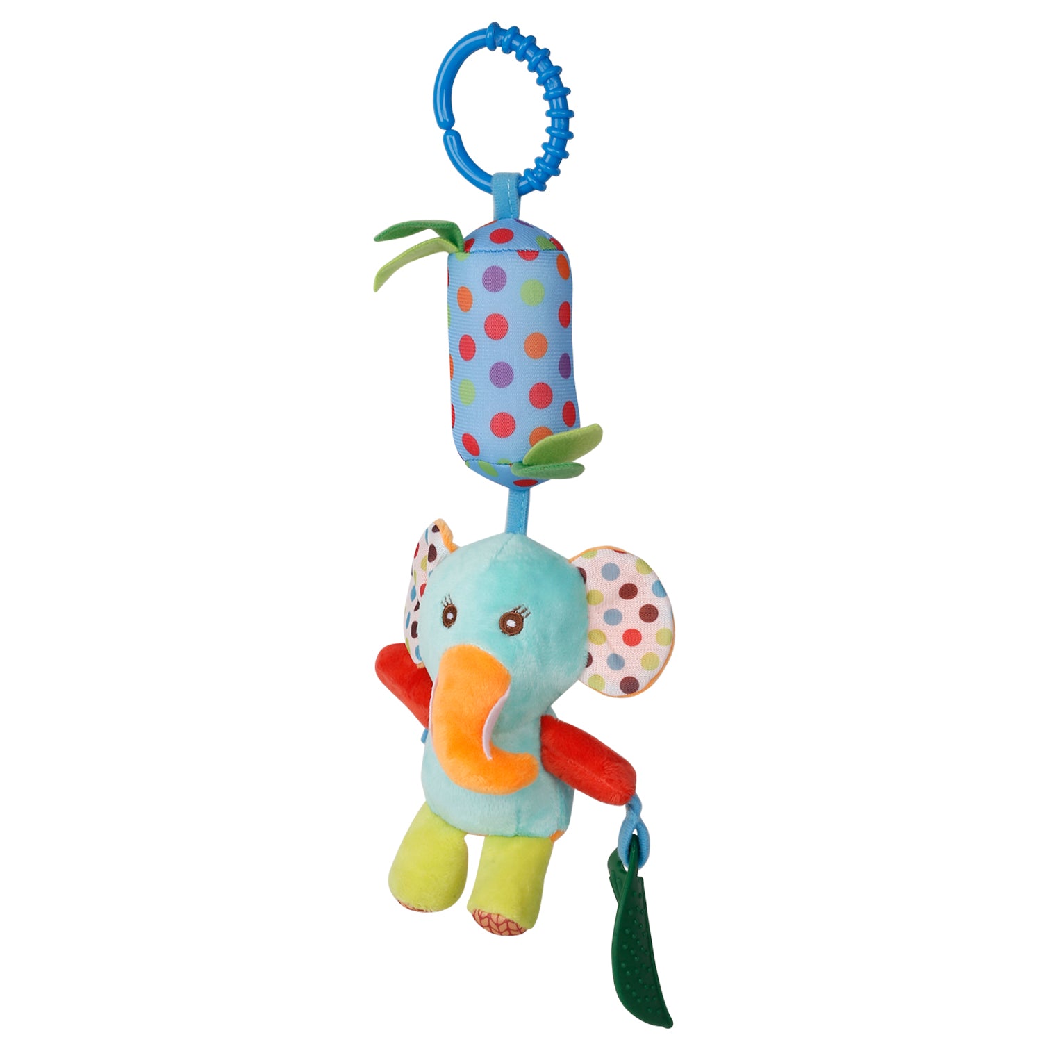 Elephant Multicolour Hanging Toy / Wind Chime With Teether - Baby Moo
