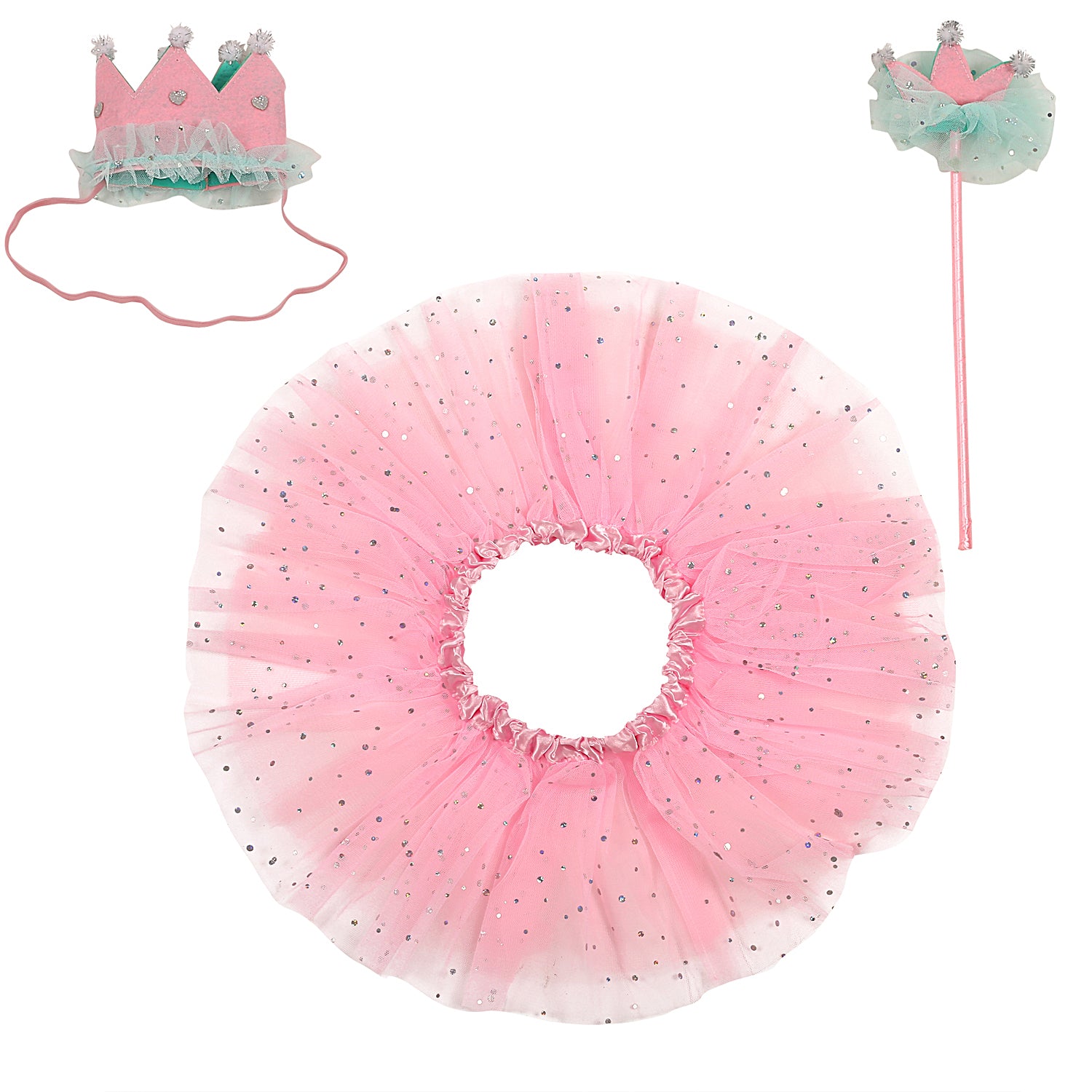 Magical Fairy Pink Tutu Skirt And Accessory Set - Baby Moo