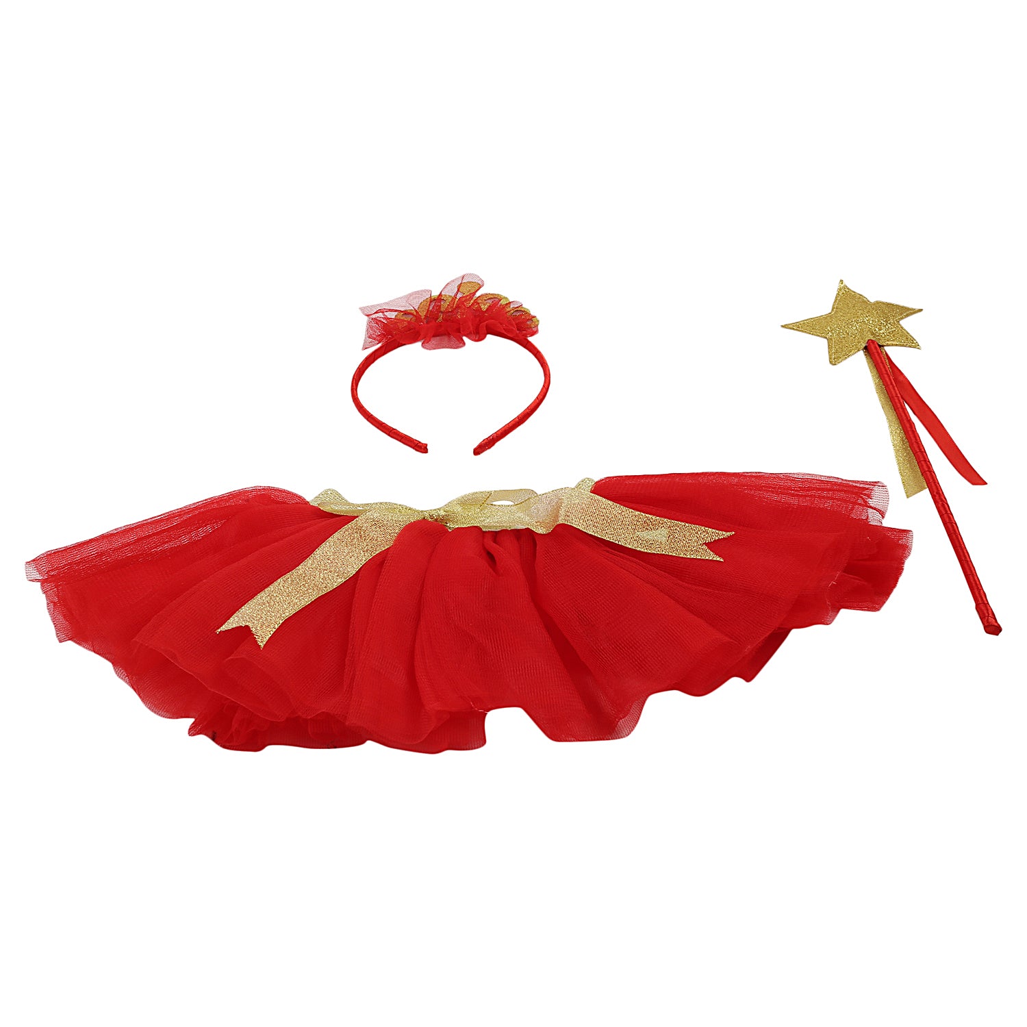 Red Queen Tutu Skirt And Accessory Set - Baby Moo