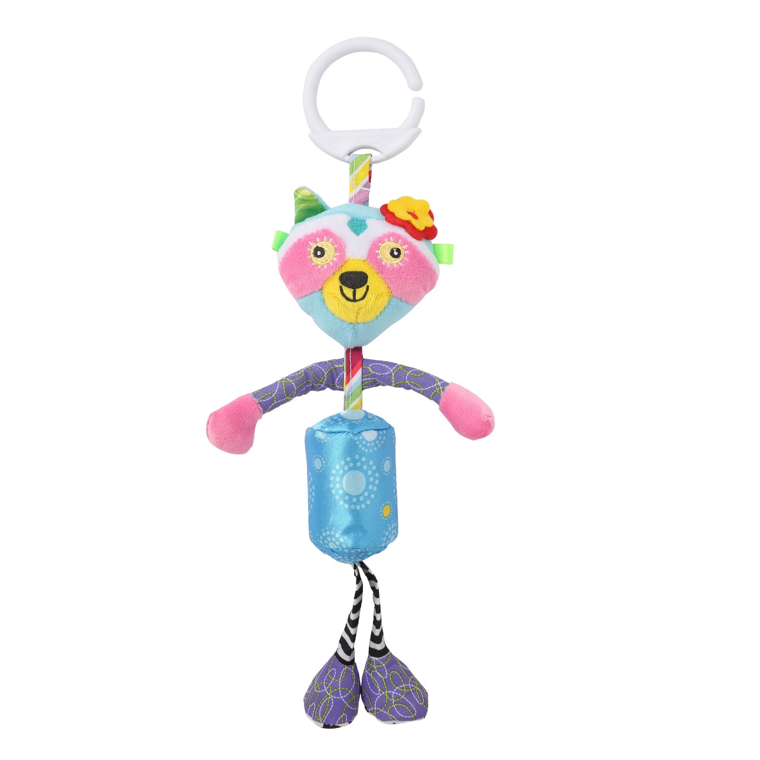 My Best Friend Pink And Blue Hanging Musical Toy / Wind Chime Soft Rattle - Baby Moo