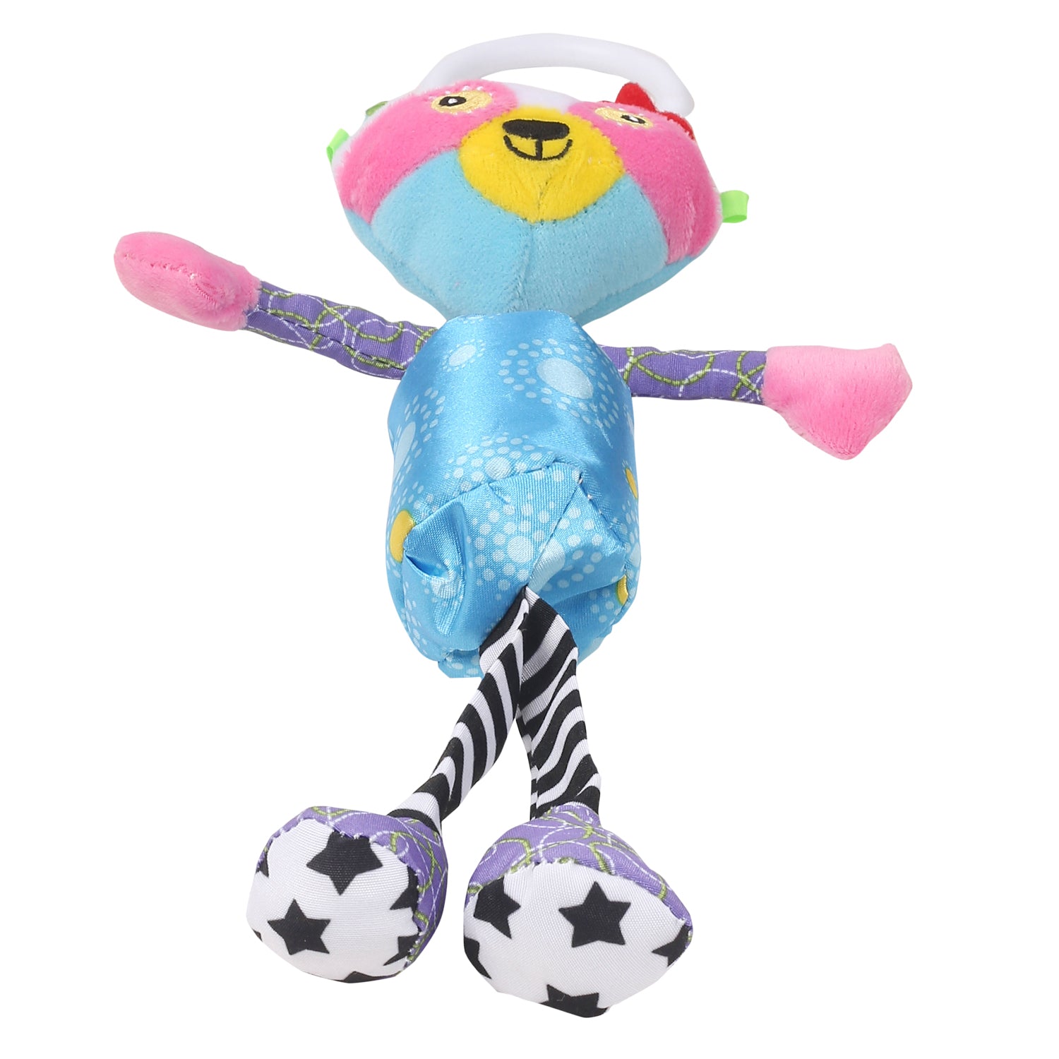 My Best Friend Pink And Blue Hanging Musical Toy / Wind Chime Soft Rattle - Baby Moo