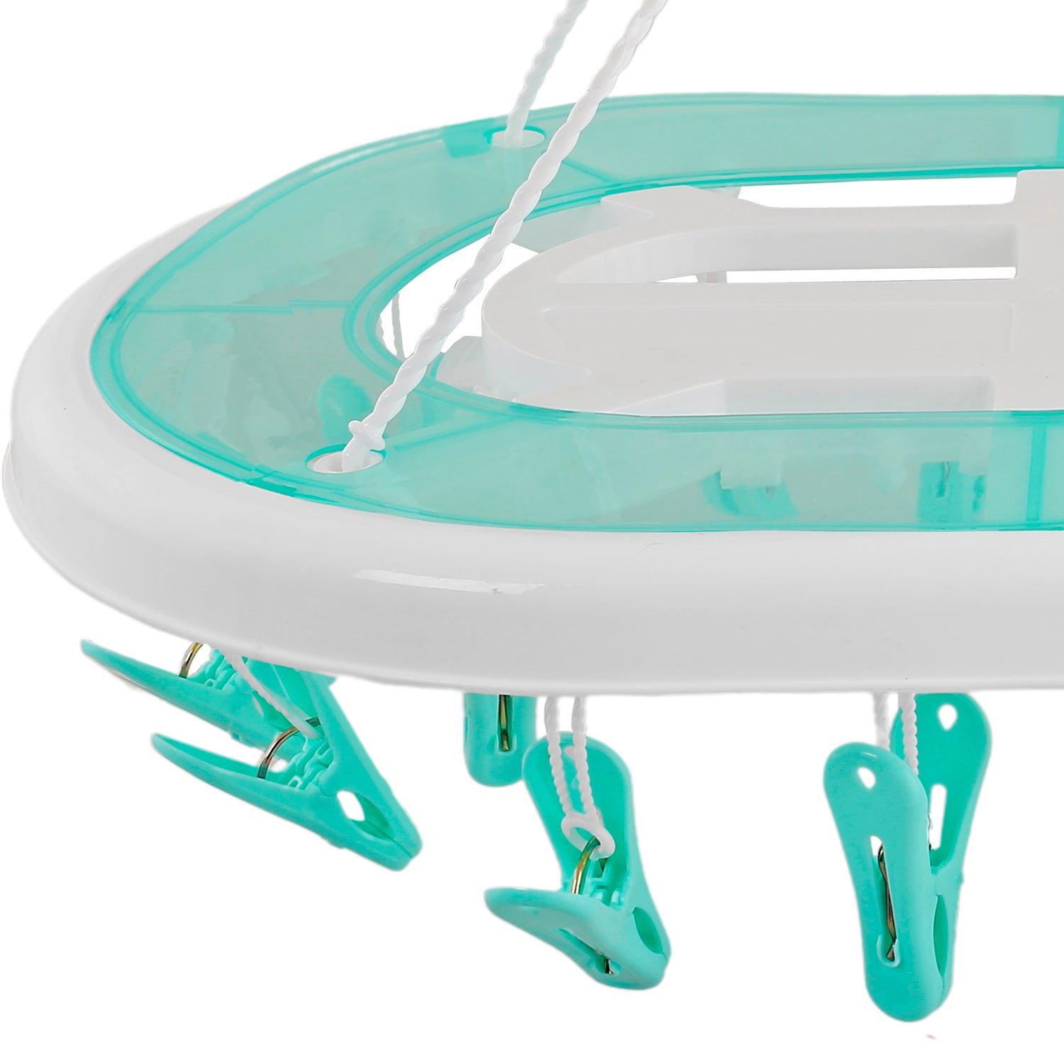 Turquoise Premium Oval Clip Hanger - Baby Moo