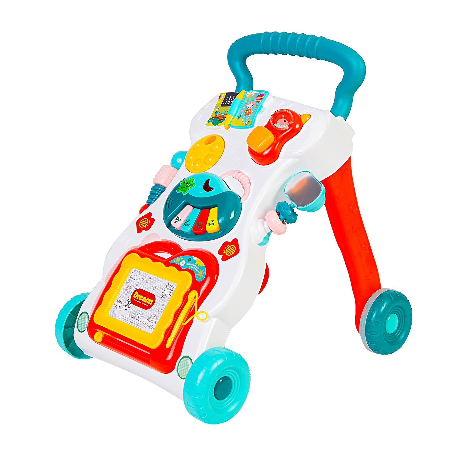 First Walk Musical Baby Walker Green - Baby Moo