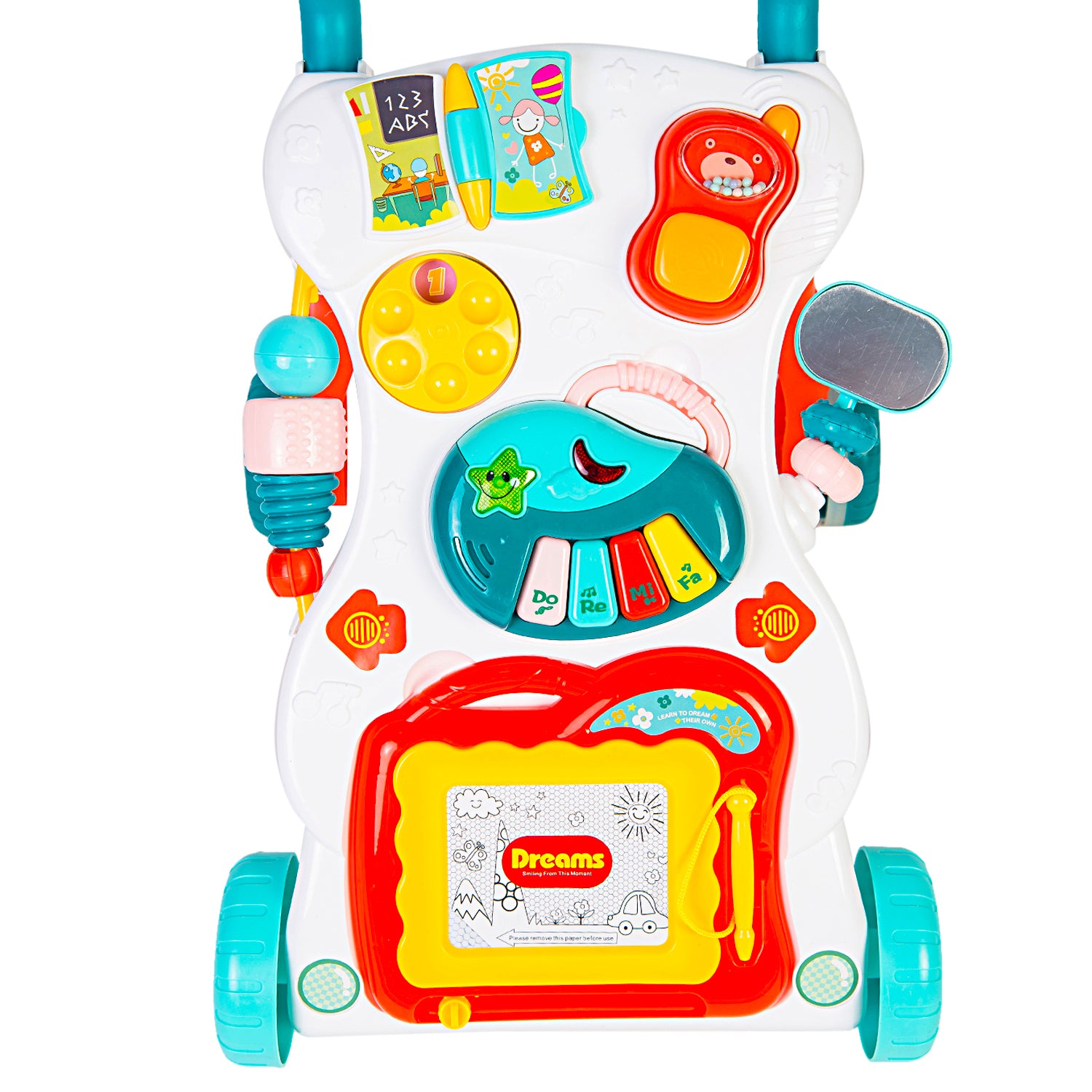 First Walk Musical Baby Walker Green - Baby Moo