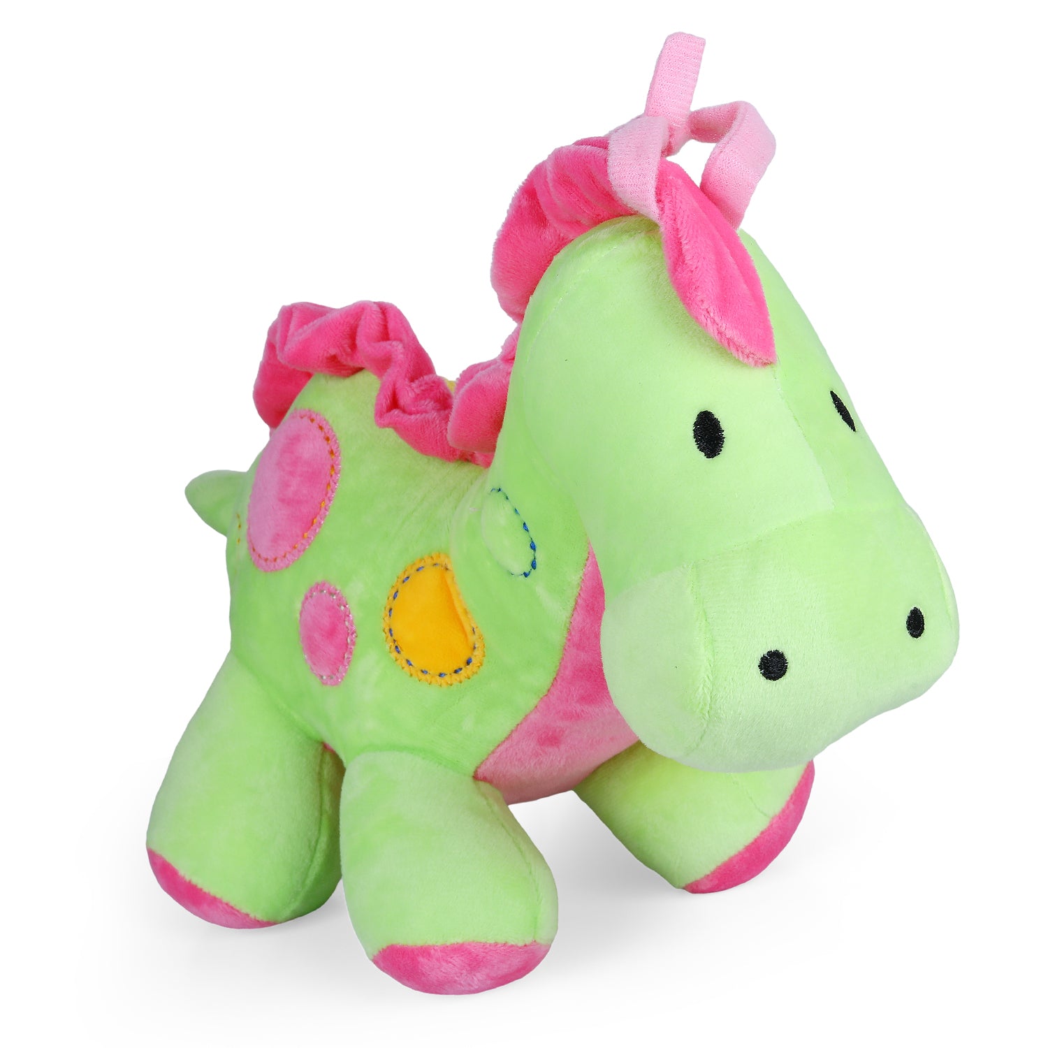 Dinosaur Bed Hanging Musical Pulling Toy - Green - Baby Moo