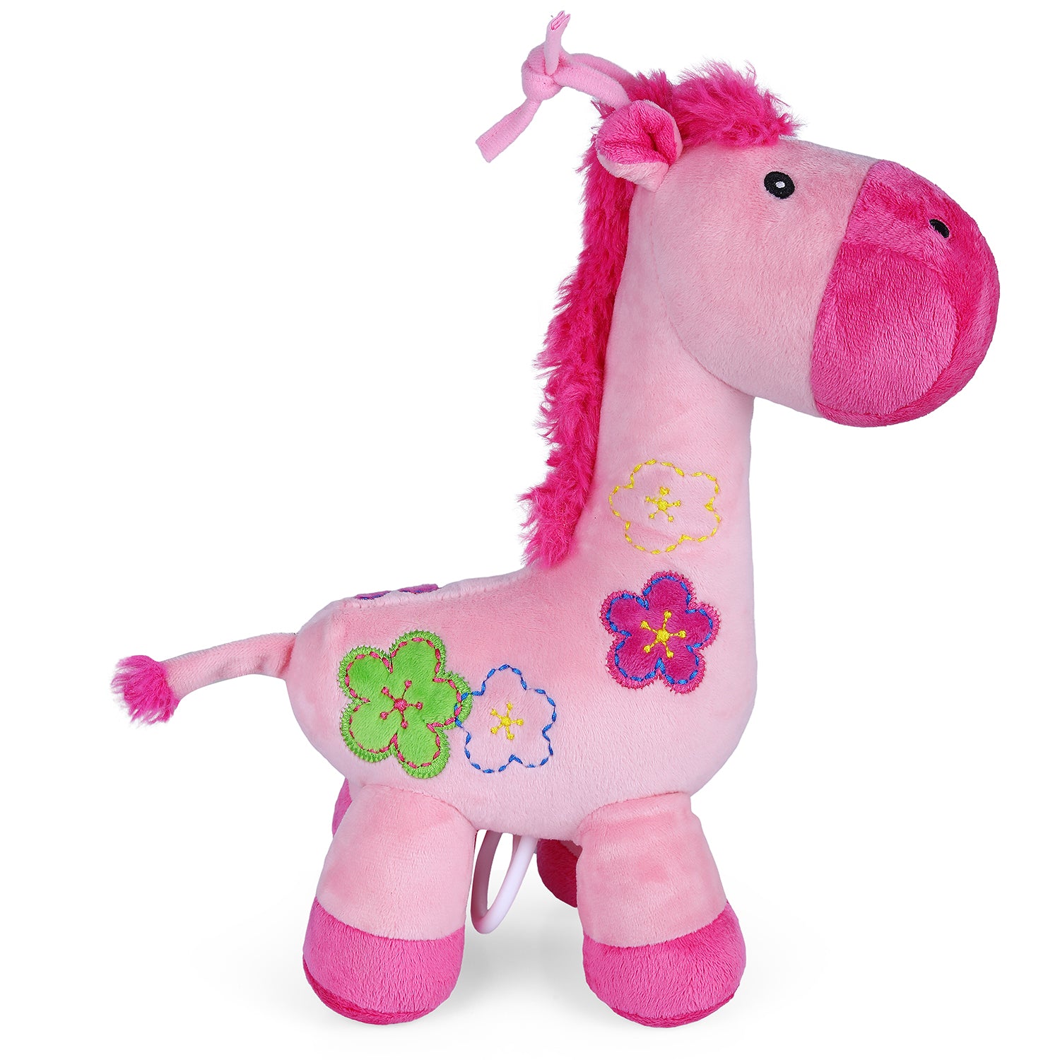 Pony Bed Hanging Musical Pulling Toy - Pink