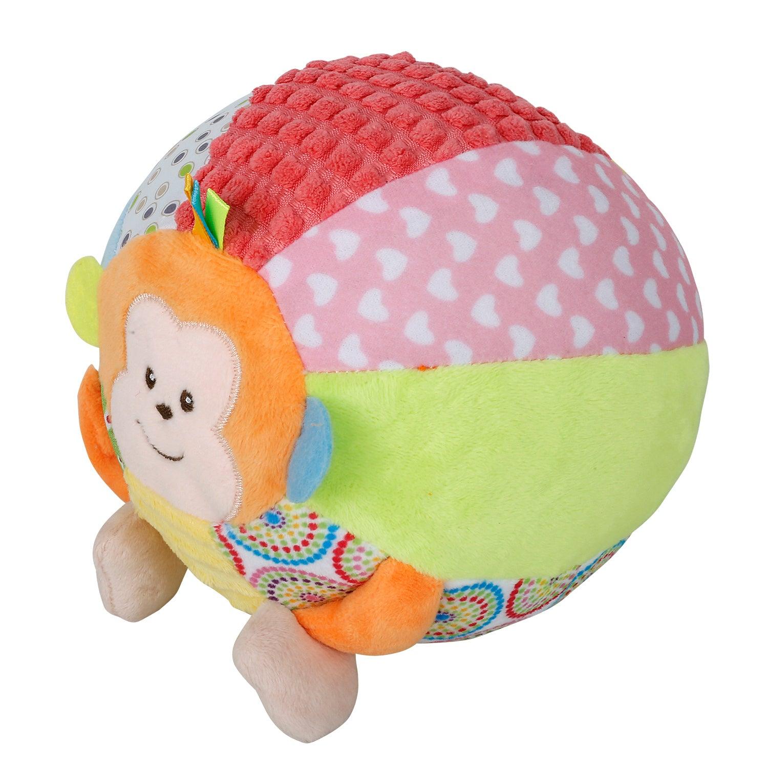 Monkey Multicolour Fun Toy Ball - Baby Moo