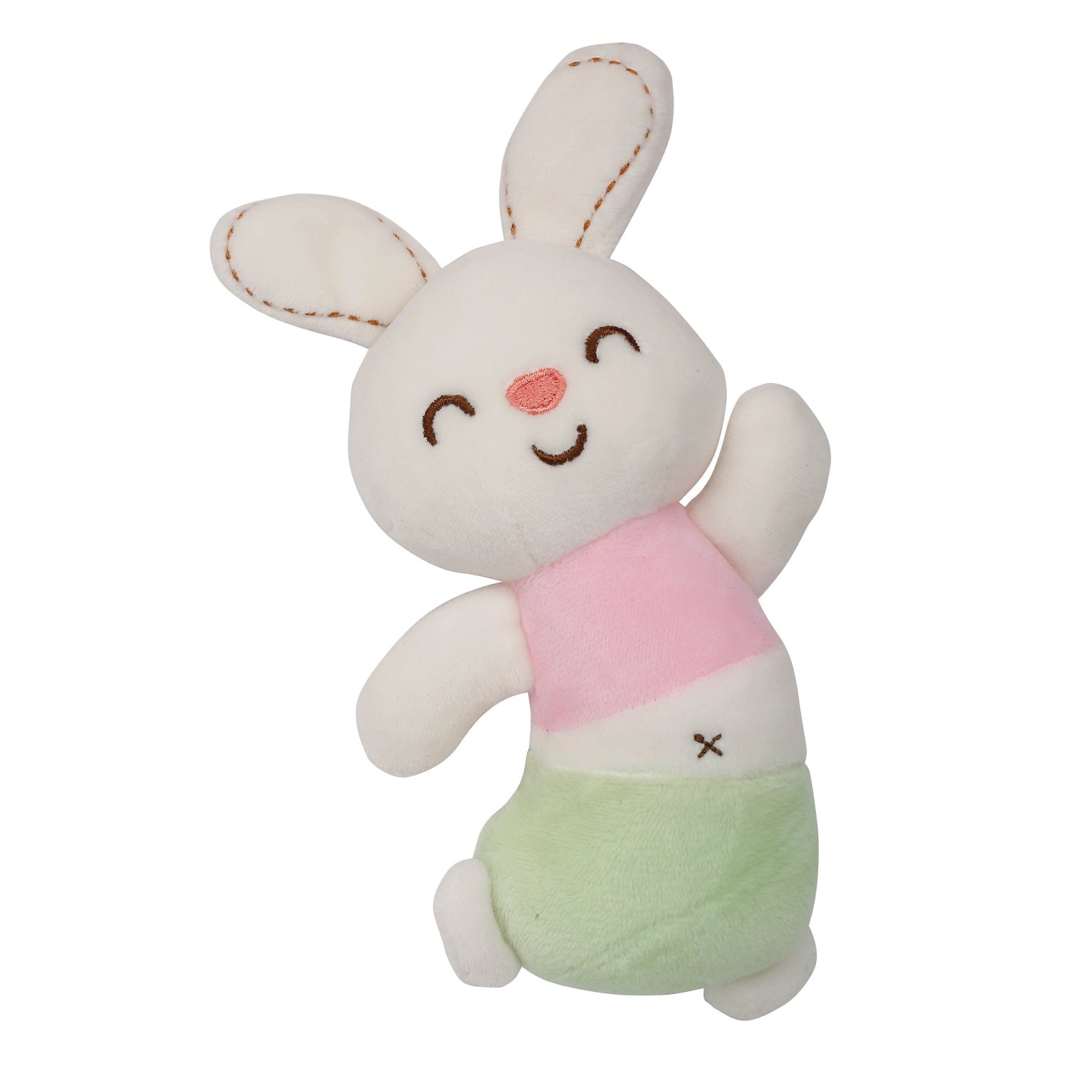 Hopping Bunny Pink Handheld Rattle Toy - Baby Moo
