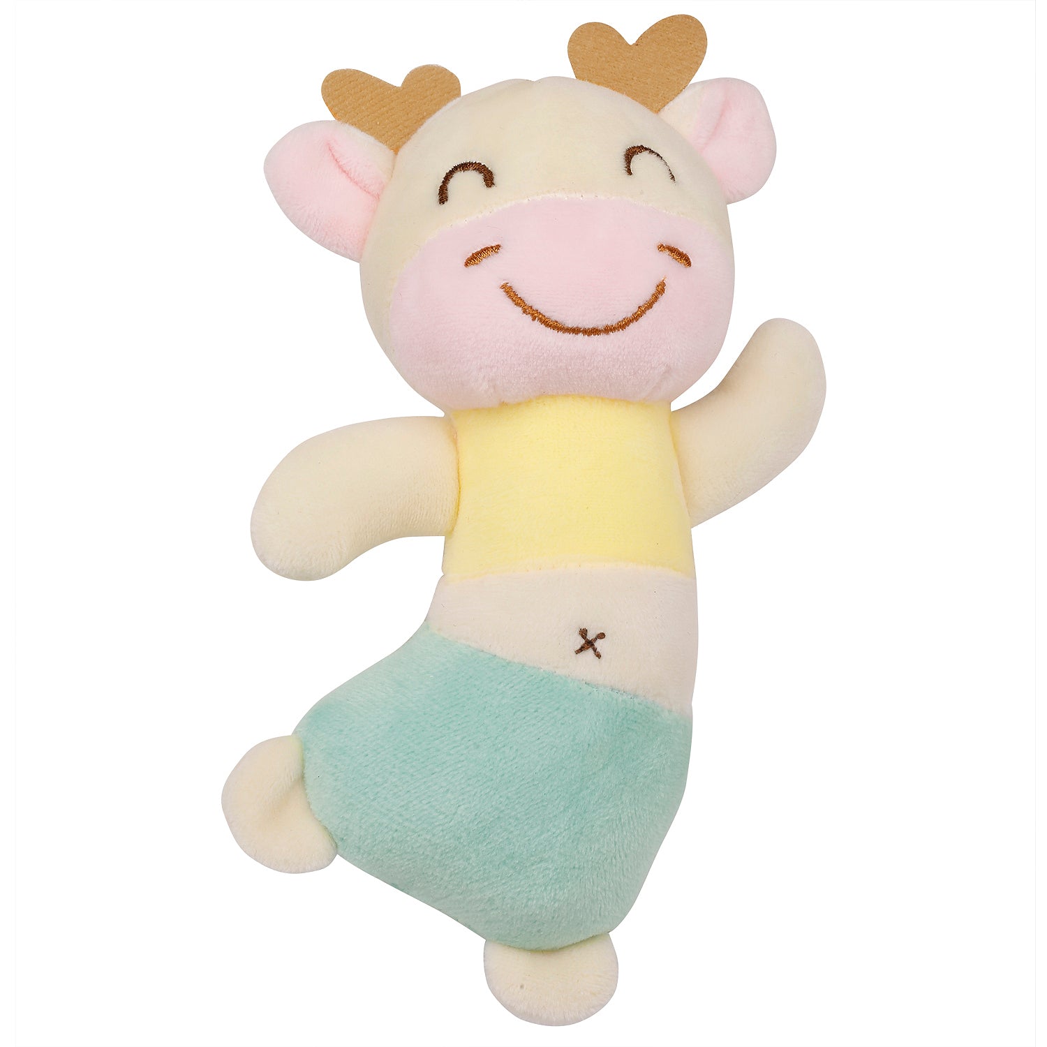Dancing Cow Multicolour Handheld Rattle Toy - Baby Moo