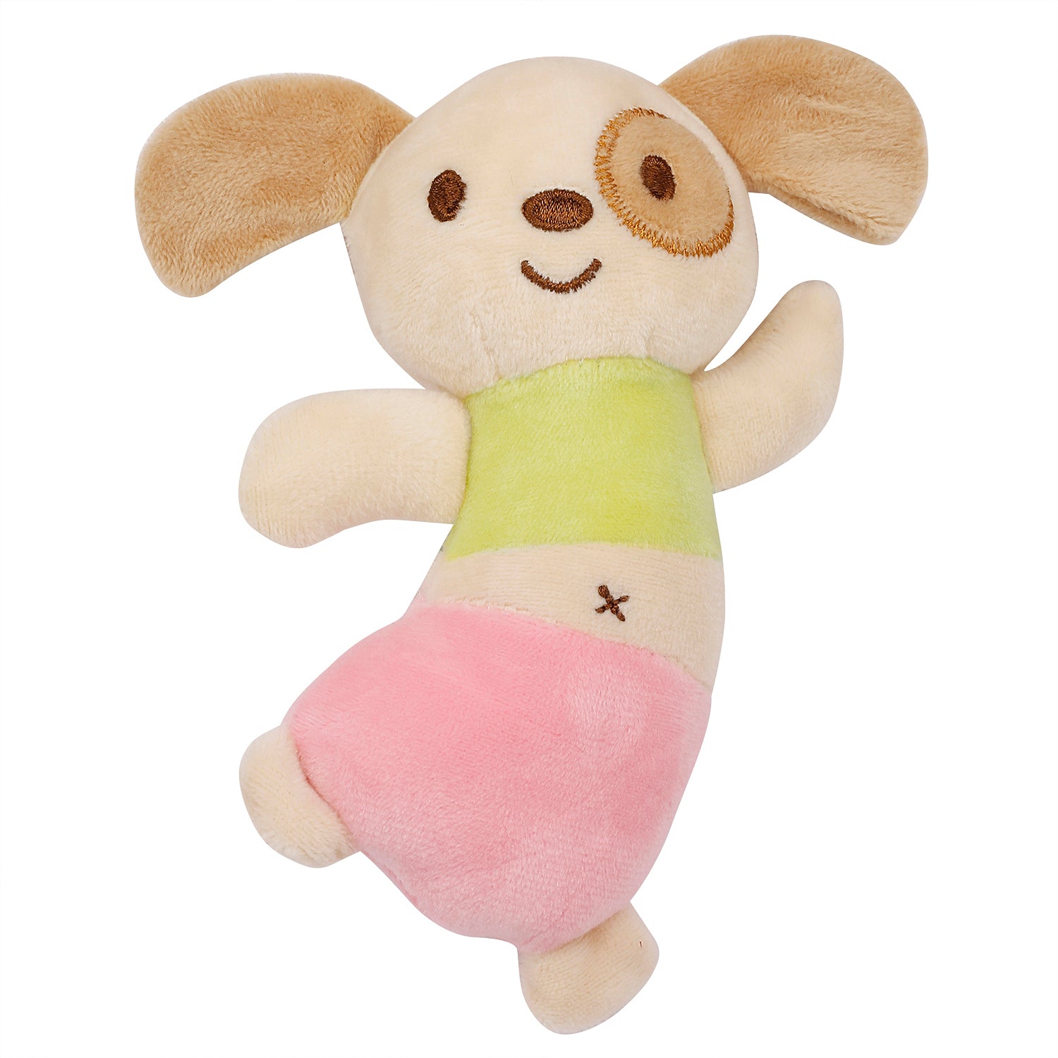 Sweet Puppy Green Handheld Rattle Toy