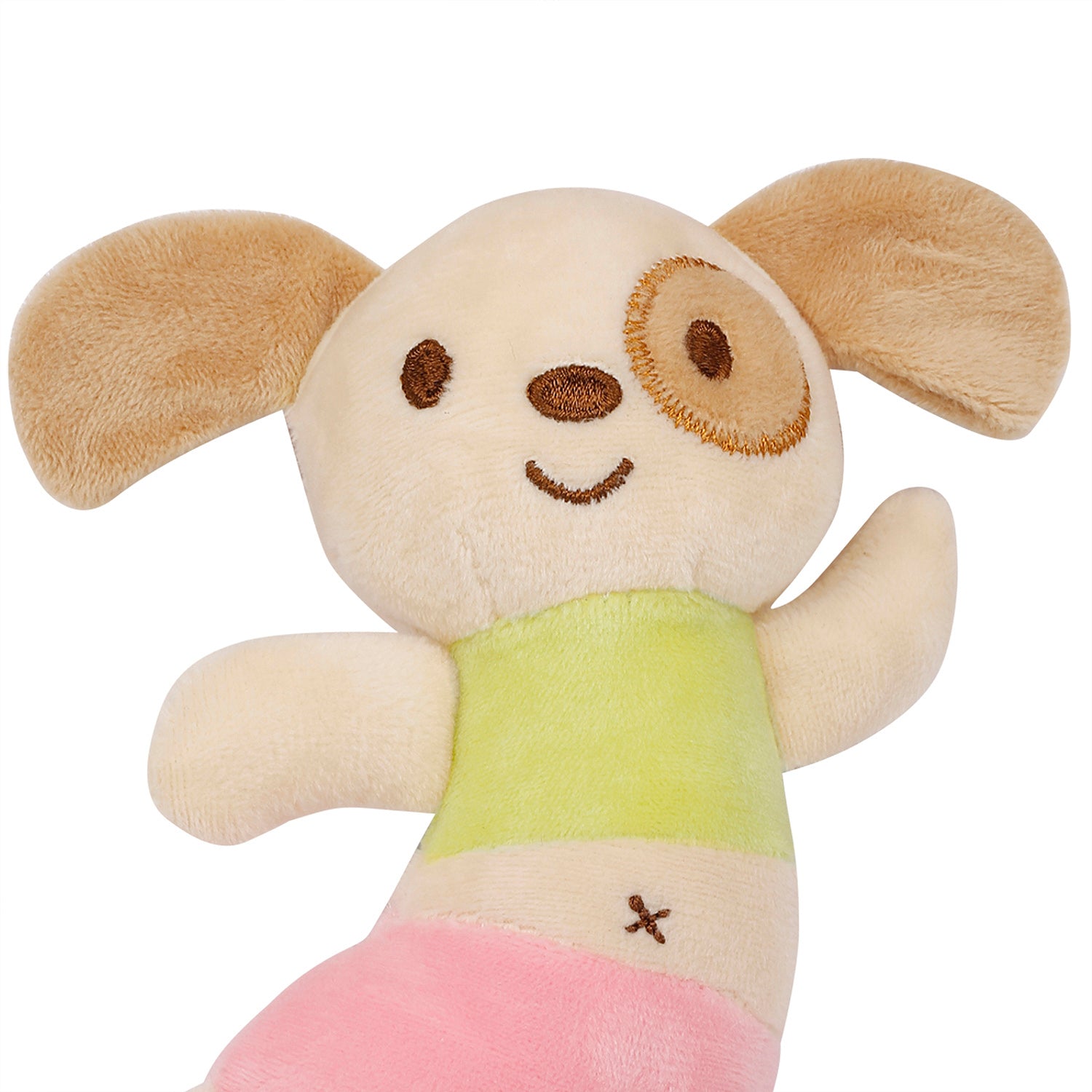 Sweet Puppy Green Handheld Rattle Toy - Baby Moo