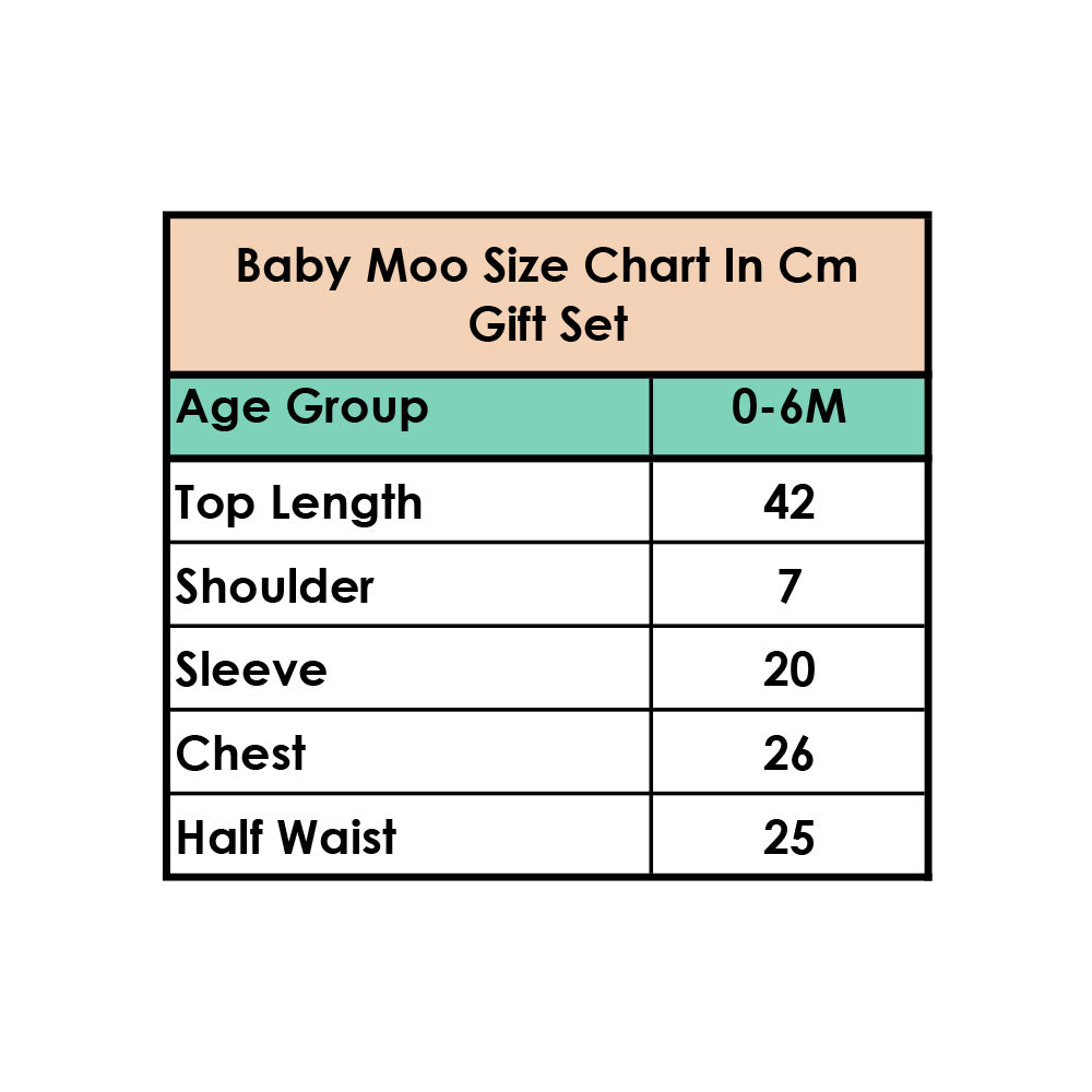 Baby Moo Strawberry Sun Newborn Gift Set 4 Pcs - Yellow - Baby Moo