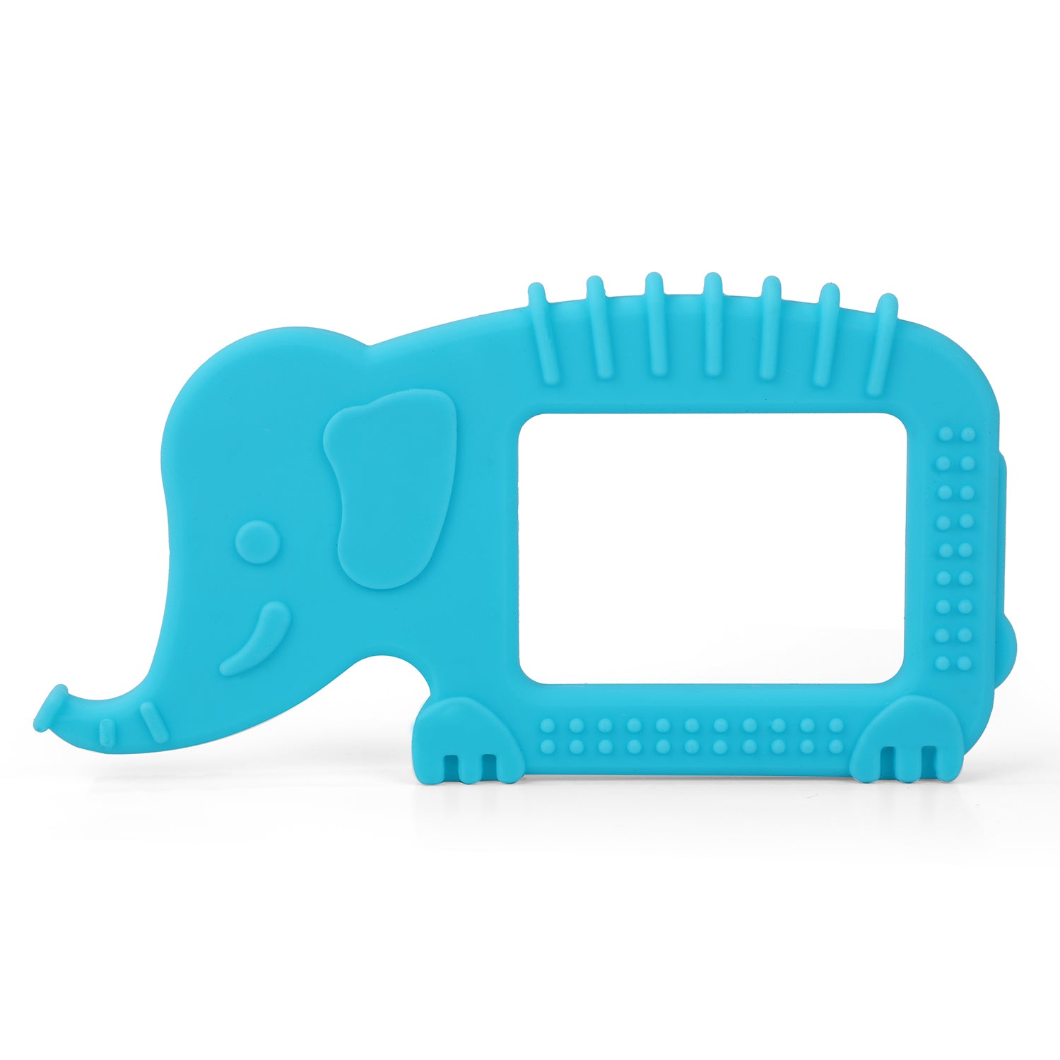 Baby Moo Elephant Soothing Silicon Teether BPA And Toxin Free - Blue