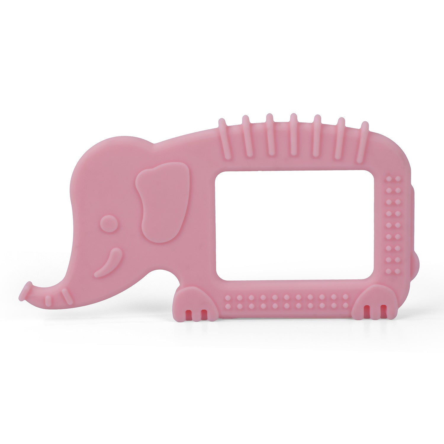 Baby Moo Elephant Soothing Silicon Teether BPA And Toxin Free - Pink