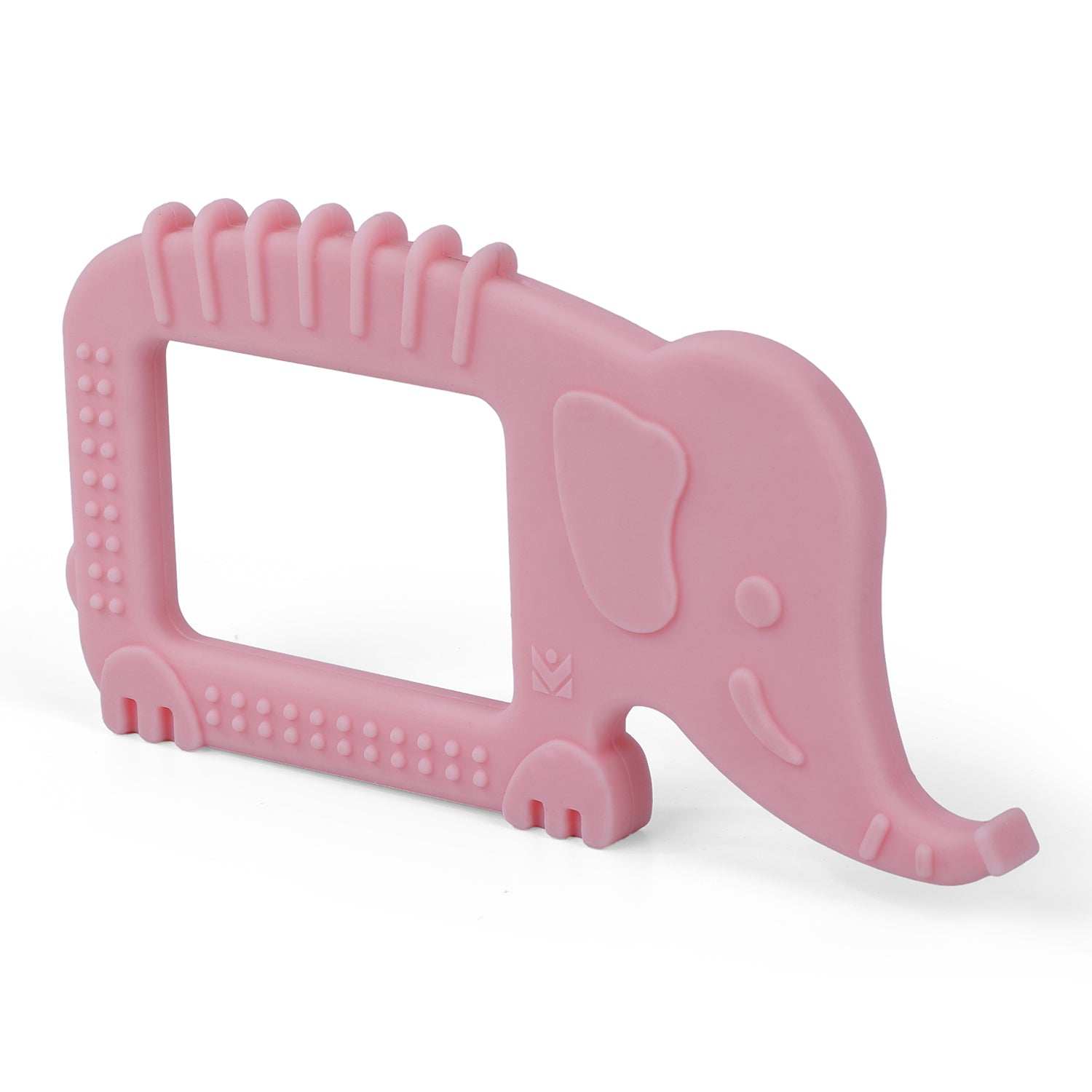 Baby Moo Elephant Soothing Silicon Teether BPA And Toxin Free - Pink - Baby Moo