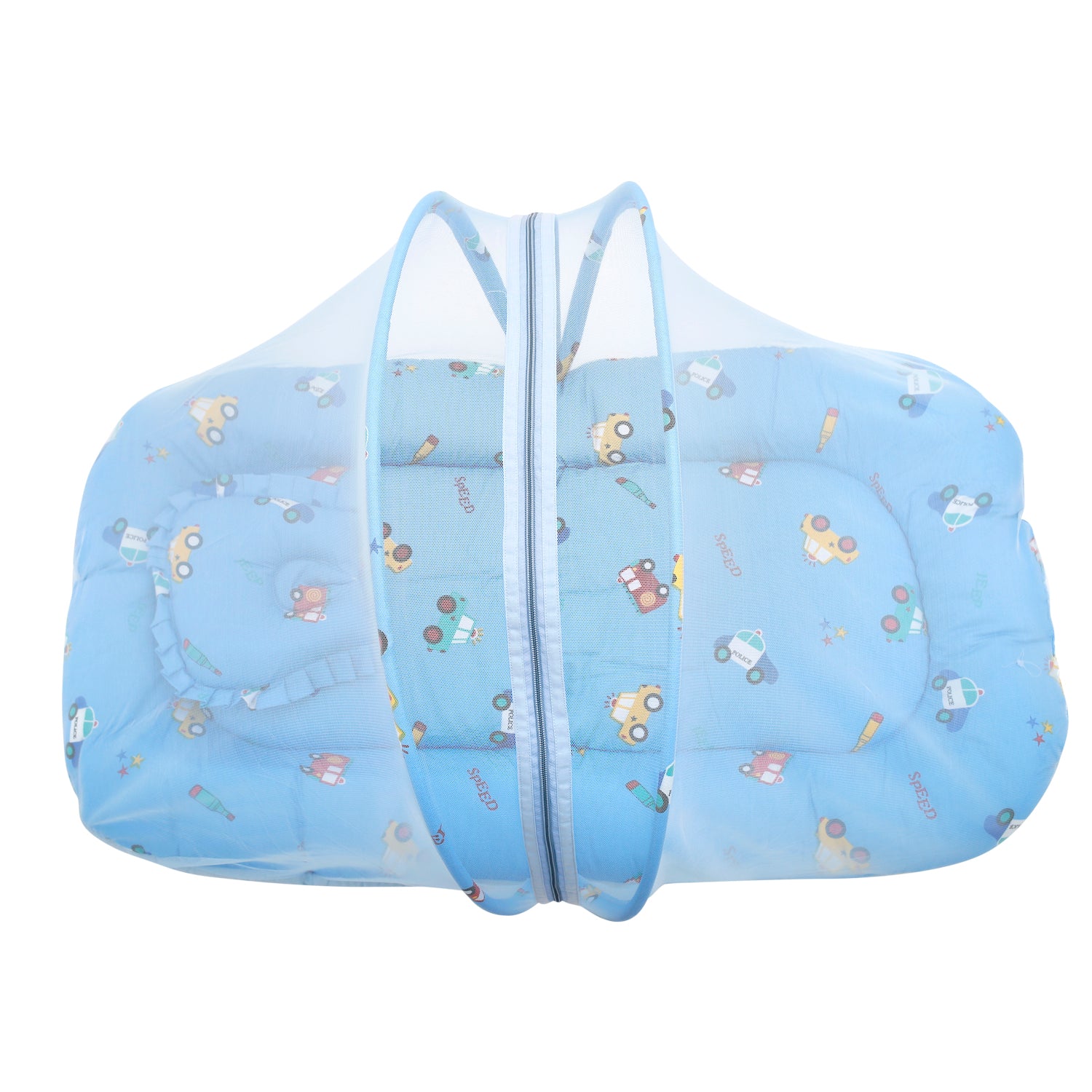 Mosquito Net Tent Mattress Set With Neck Pillow Catch Me If You Can Blue - Baby Moo