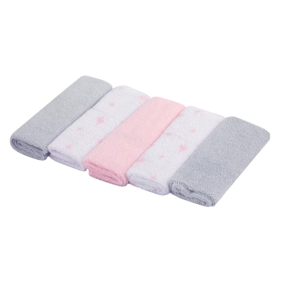 Whimsical Unicorn White Towel & Wash Cloth Set - Baby Moo