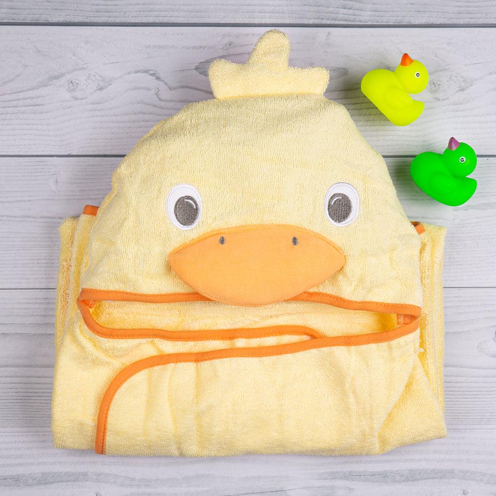 Duck Yellow Animal Face Hooded Towel