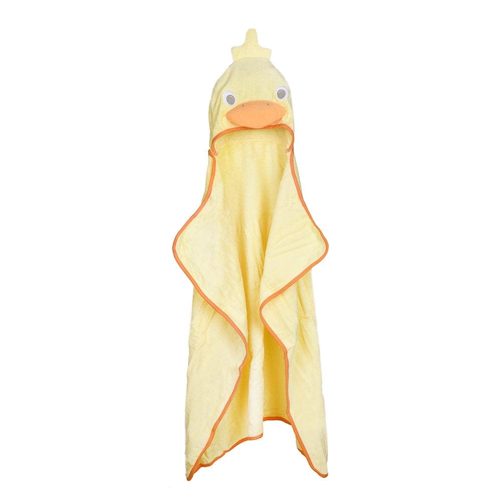 Duck Yellow Animal Face Hooded Towel - Baby Moo