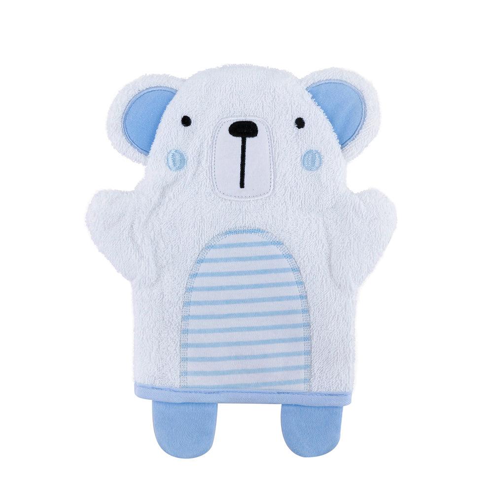 BFF Bear Blue Hooded Towel - Baby Moo