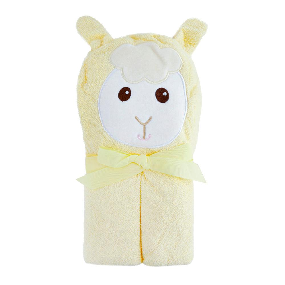 Animal Print Yellow Animal Hooded Towel - Baby Moo
