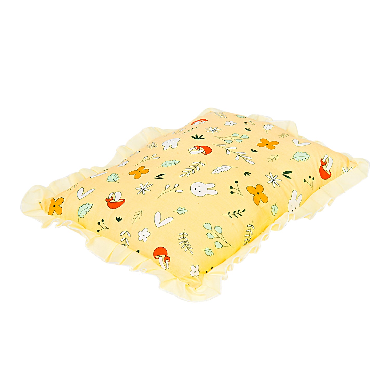 Floral Yellow Rectangular Pillow - Sizes available