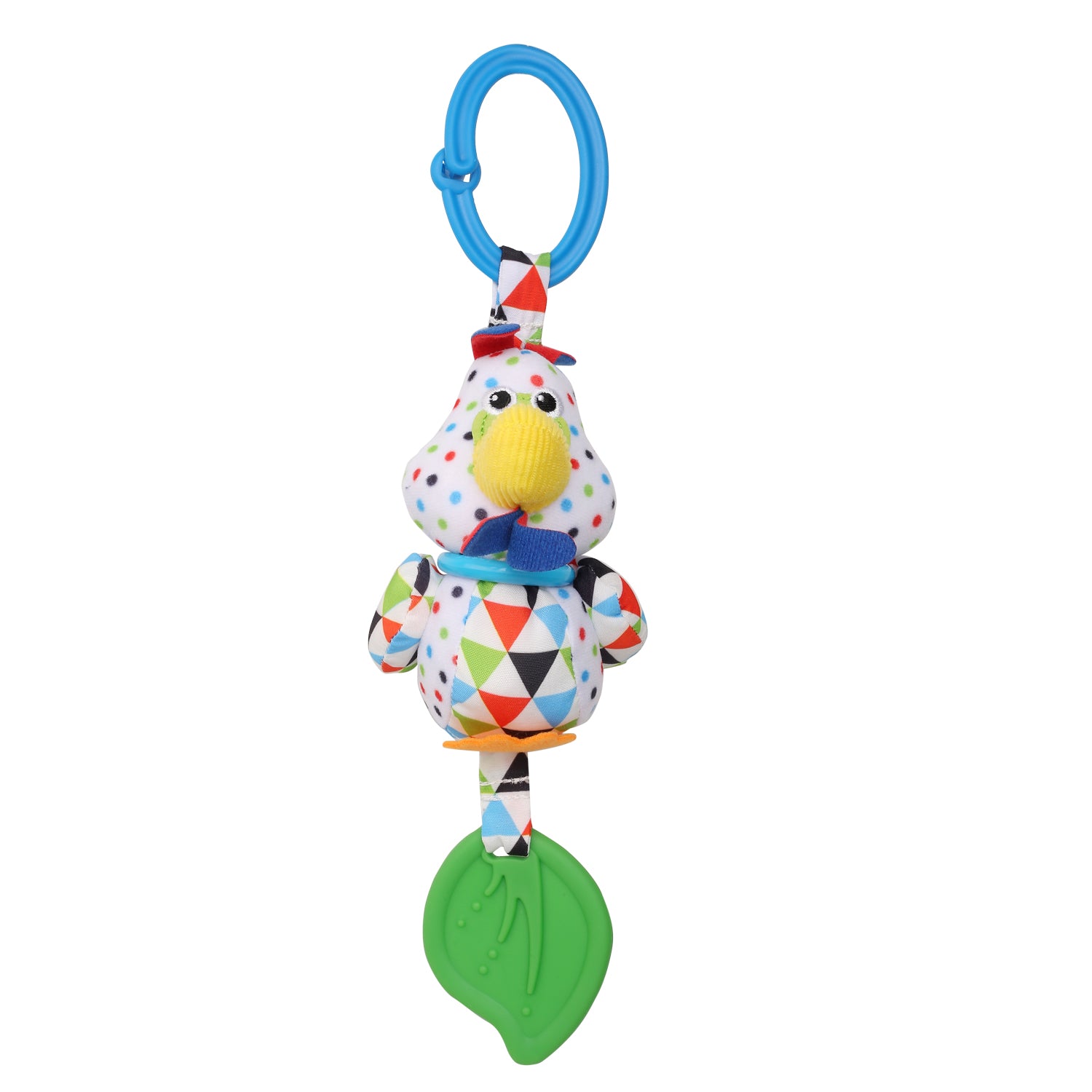 Chicken White Hanging Toy With Vibrations With Teether - Baby Moo