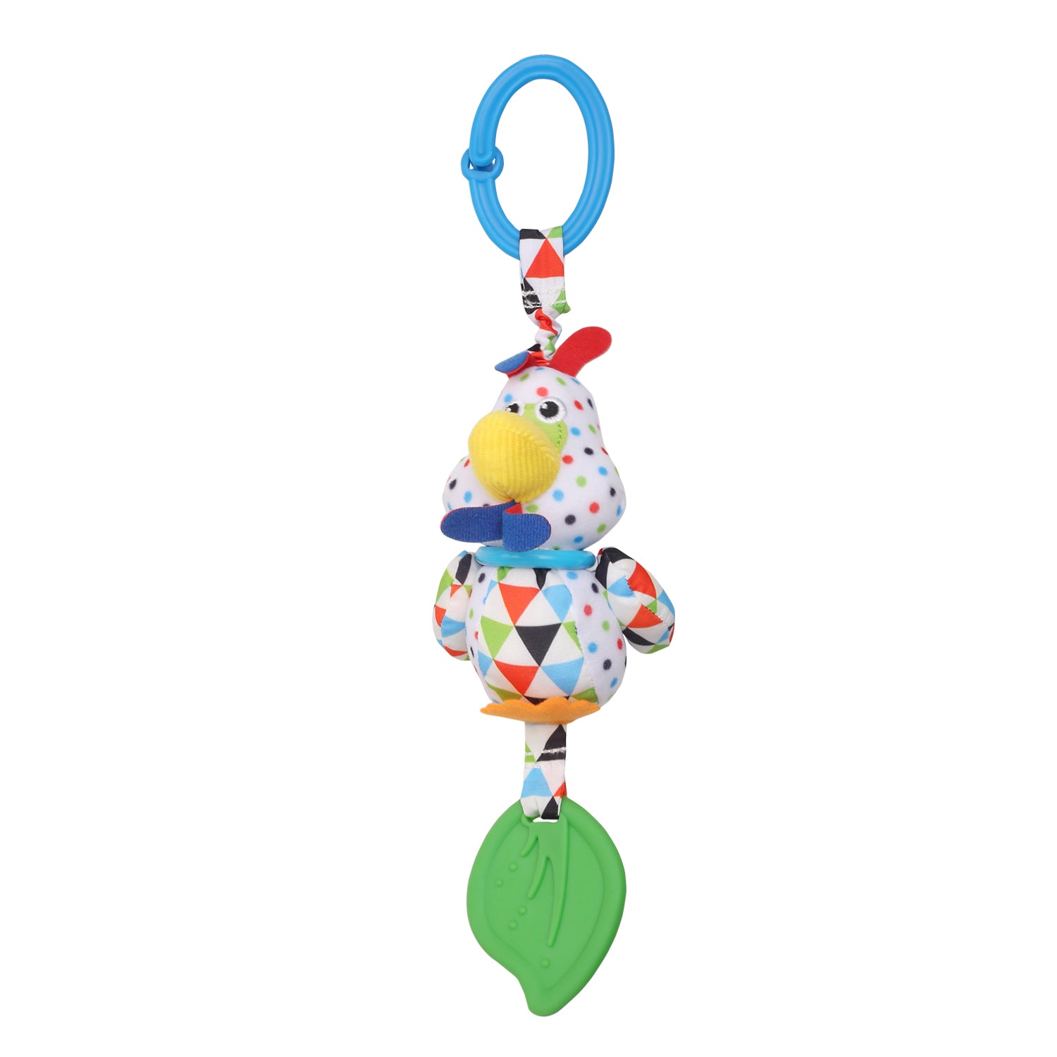 Chicken White Hanging Toy With Vibrations With Teether - Baby Moo