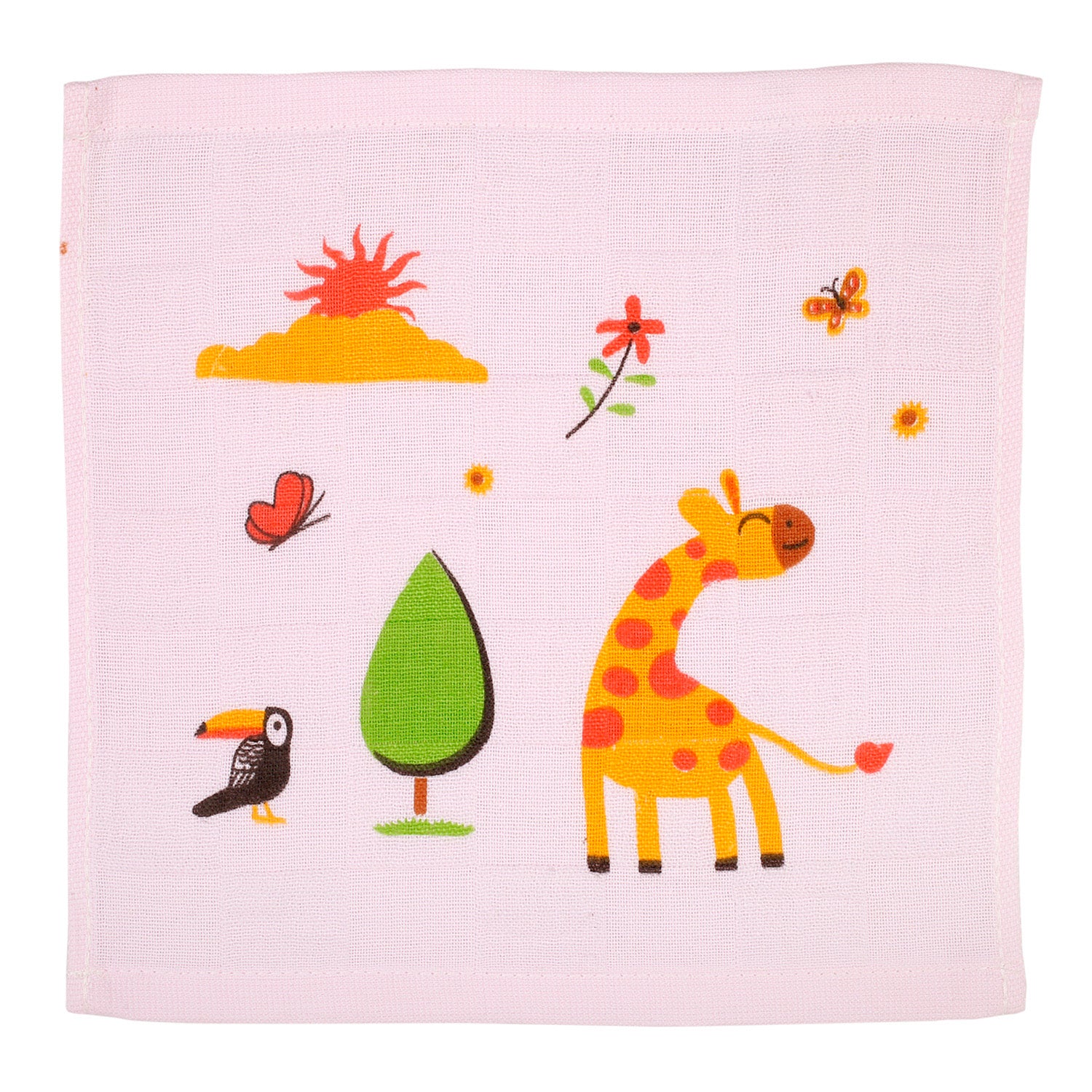 I Love Animals Multicolour 5 Pk Wash Cloths - Baby Moo