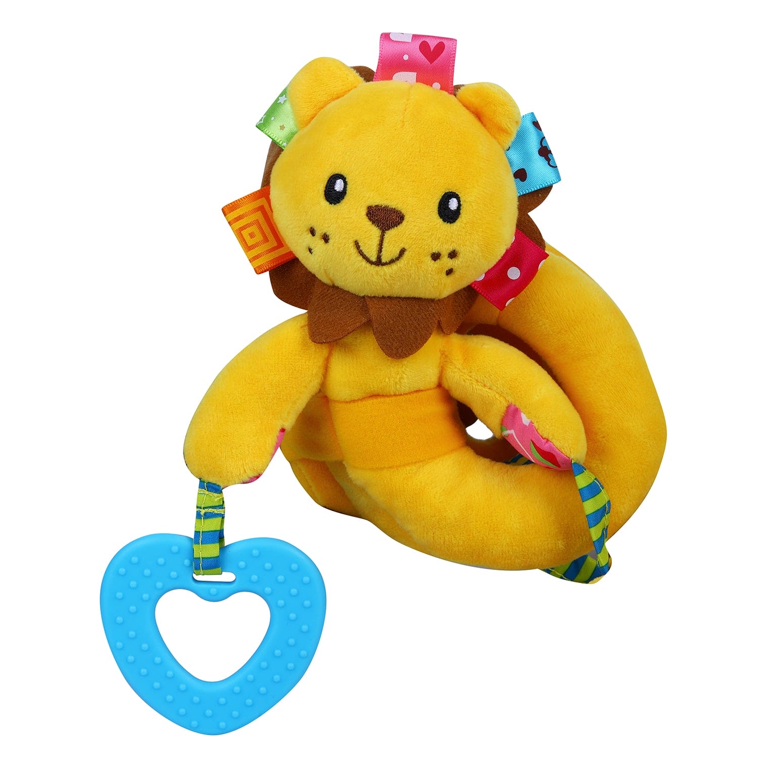 Lion Crib Spiral Hanging Toy With Teether - Yellow - Baby Moo