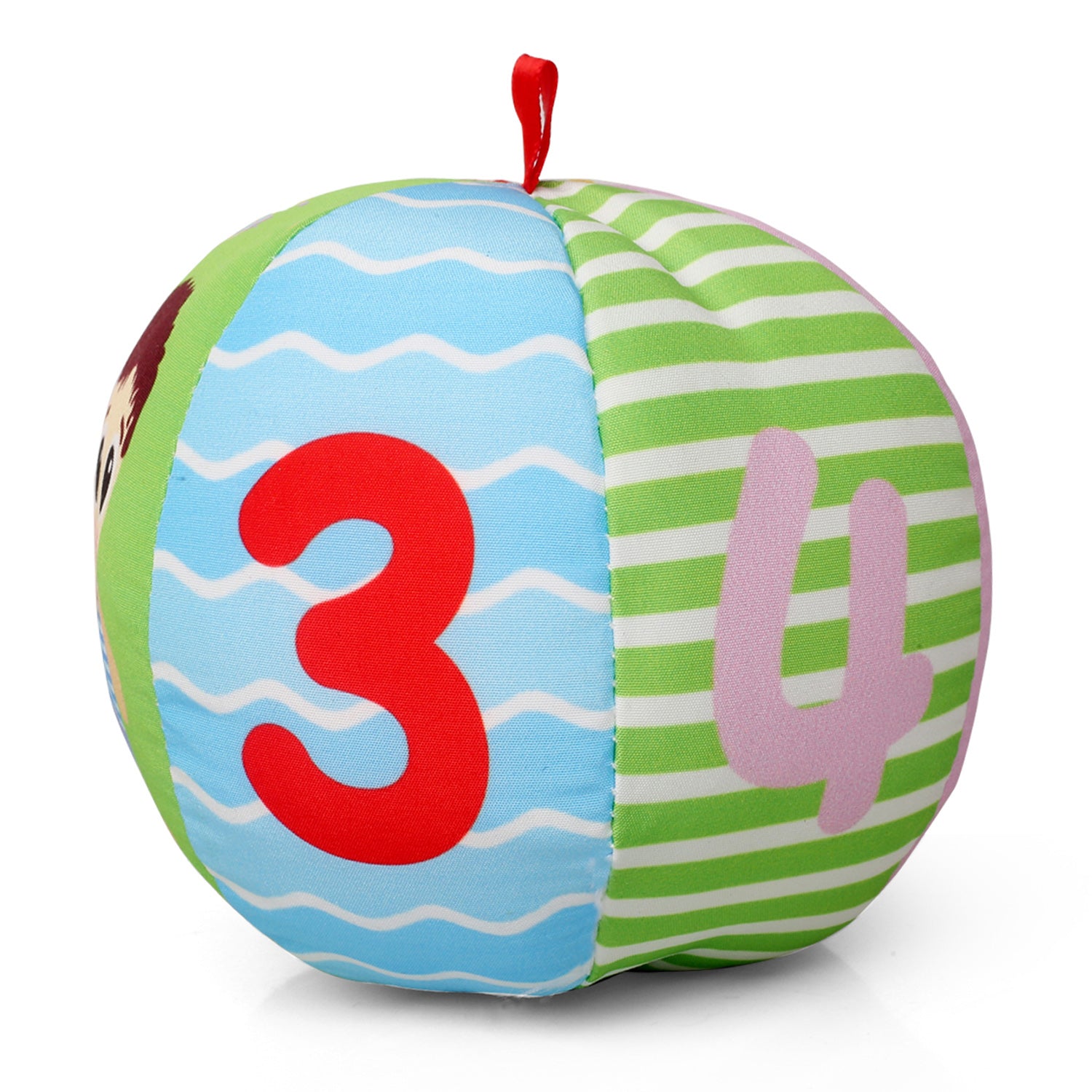 Numbers Blue Rattle Ball - Baby Moo
