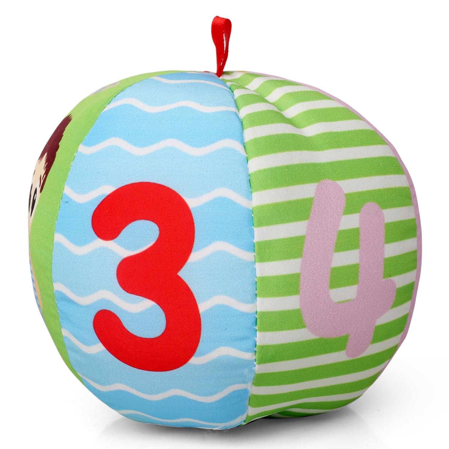 Numbers Pink Rattle Ball - Baby Moo