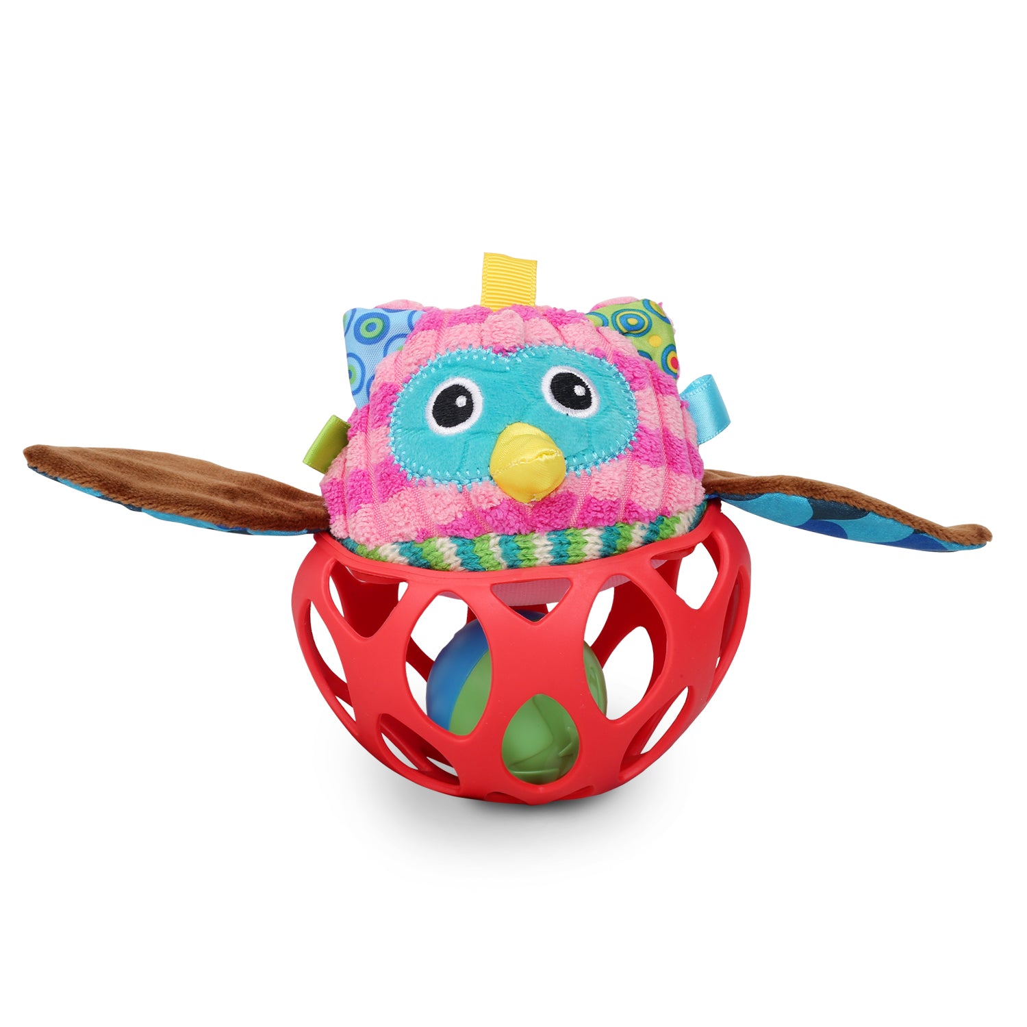 Owl Red Rattle Ball - Baby Moo