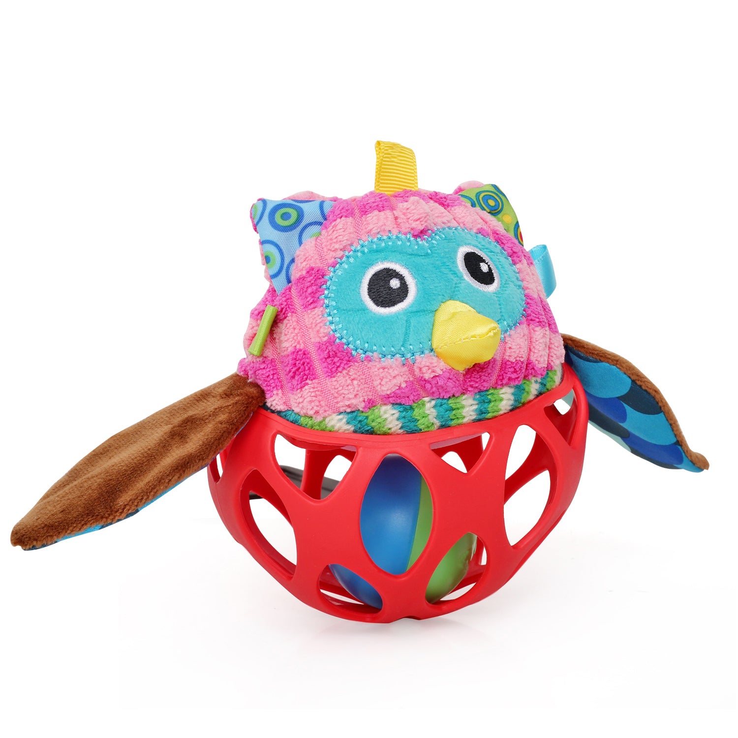 Owl Red Rattle Ball - Baby Moo