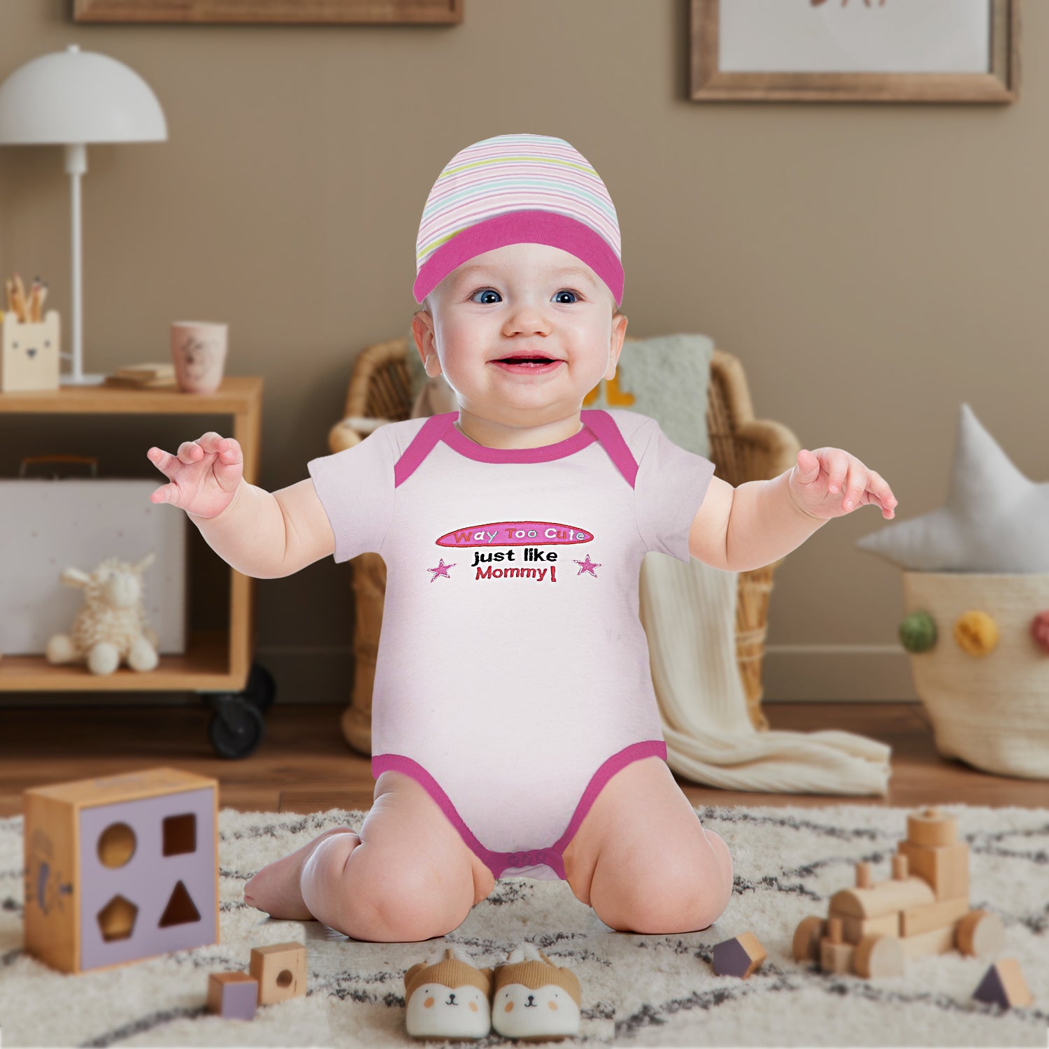 Baby Moo Way Too Cute Pink 5 Pcs Gift Set - Baby Moo