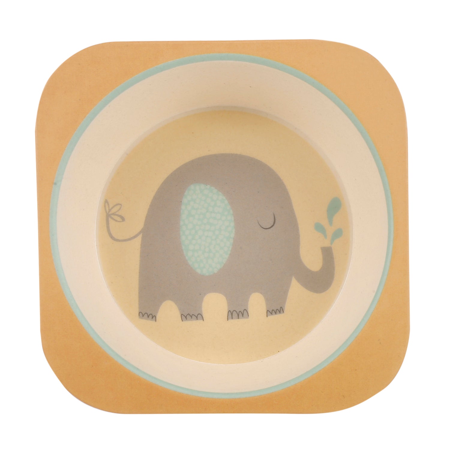 Elephant Beige Bamboo Fiber Dinner Set - Baby Moo