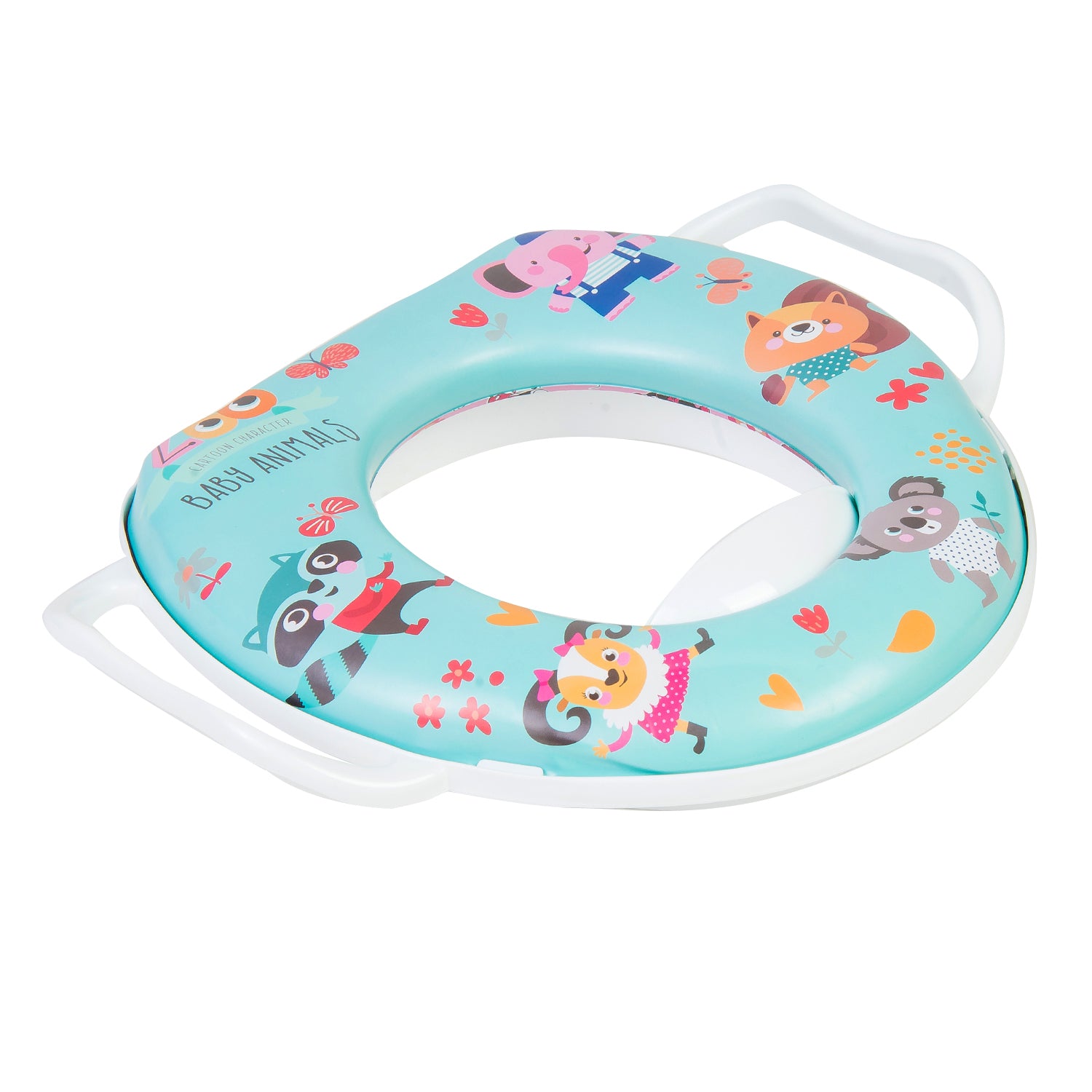 Animals Blue Potty Seat With Handle - Baby Moo